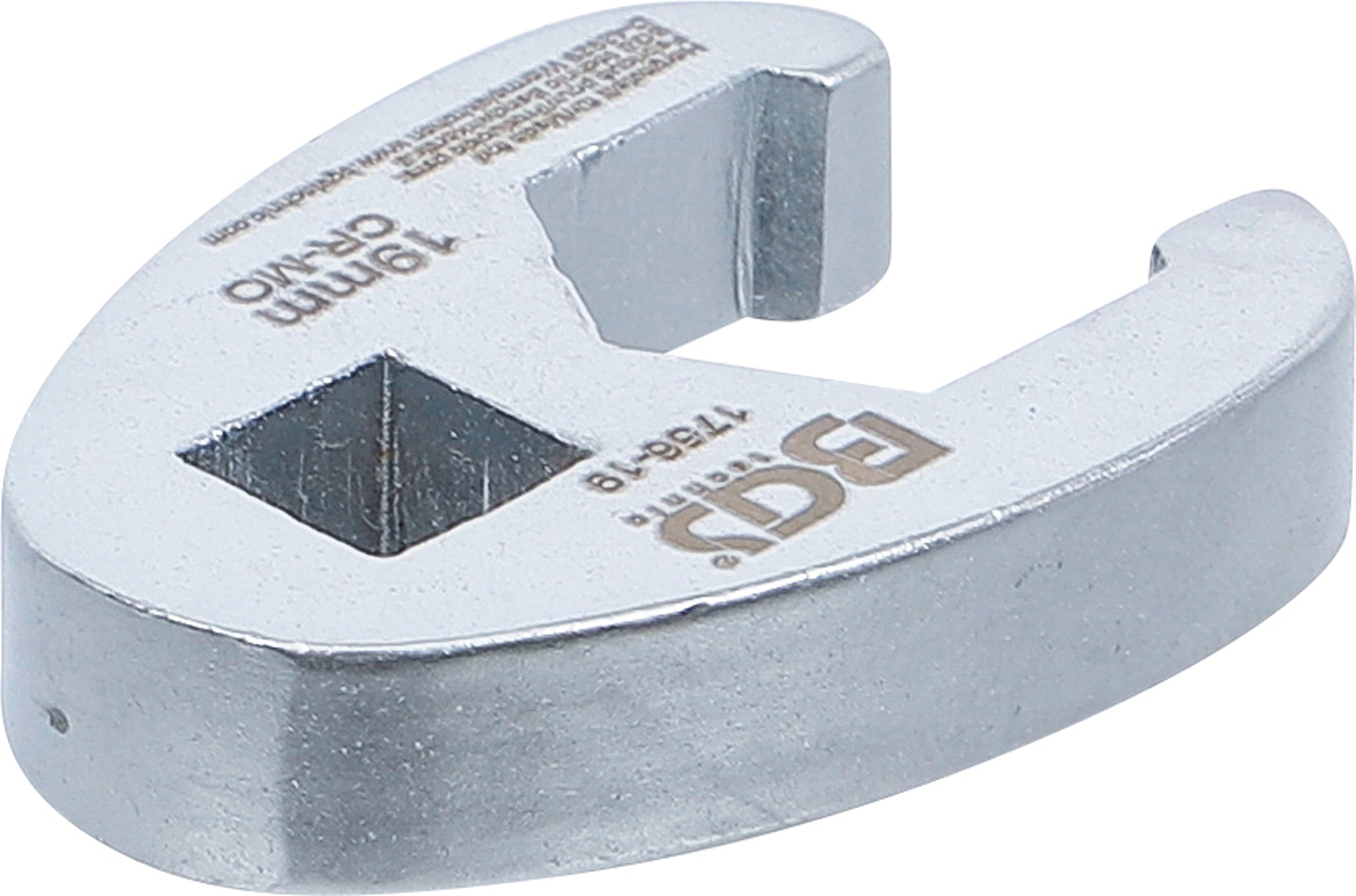 BGS Hahnenfußschlüssel | Antrieb Innenvierkant 10 mm (3/8") | SW 19 mm