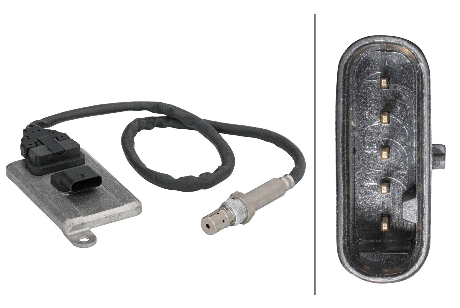 NOx-Sensor, NOx-Katalysator 6PN358 186-121 “HELLA 24 V, 5 -polig, 834 mm”