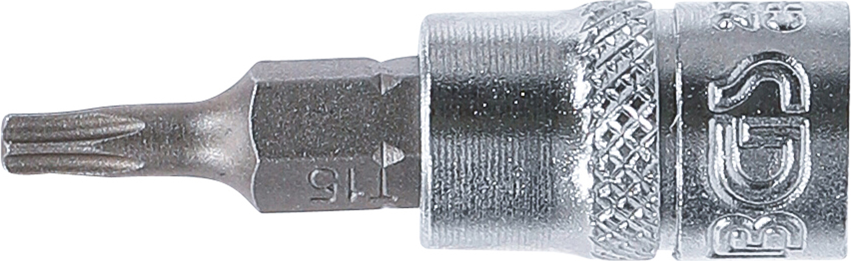 BGS Bit-Einsatz | Antrieb Innenvierkant 6,3 mm (1/4") | T-Profil (für Torx) T15