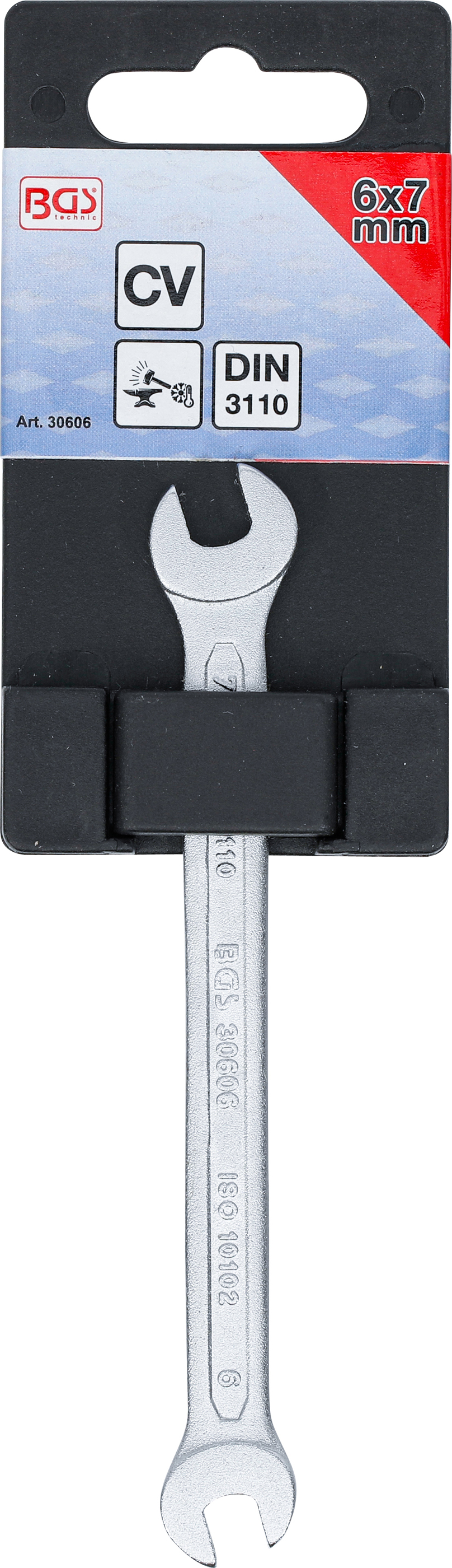 BGS Doppel-Maulschlüssel | SW 6 x 7 mm