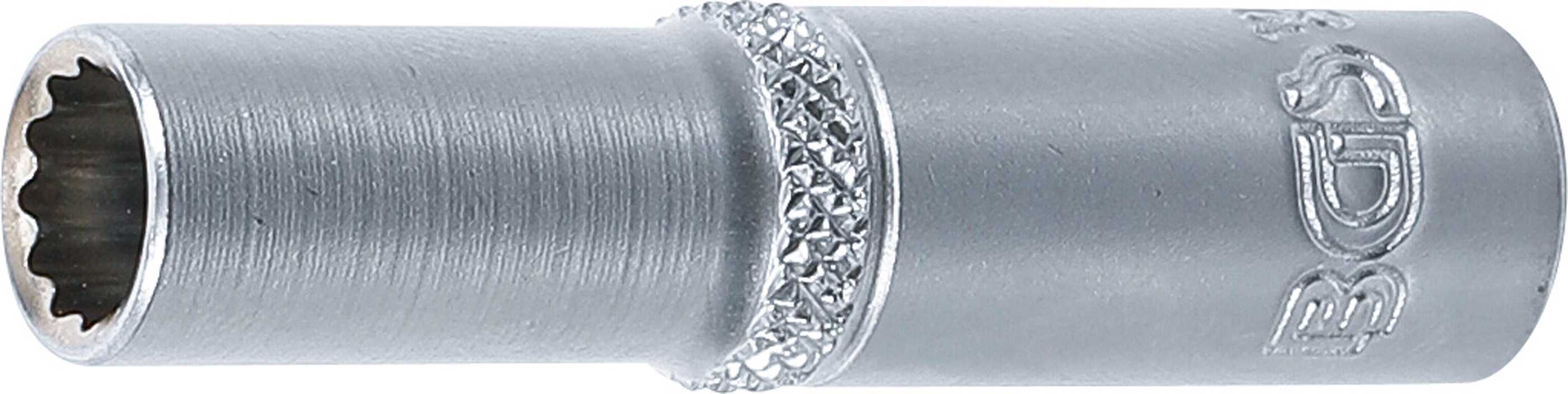 BGS Steckschlüssel-Einsatz Zwölfkant, tief | Antrieb Innenvierkant 6,3 mm (1/4") | SW 7 mm