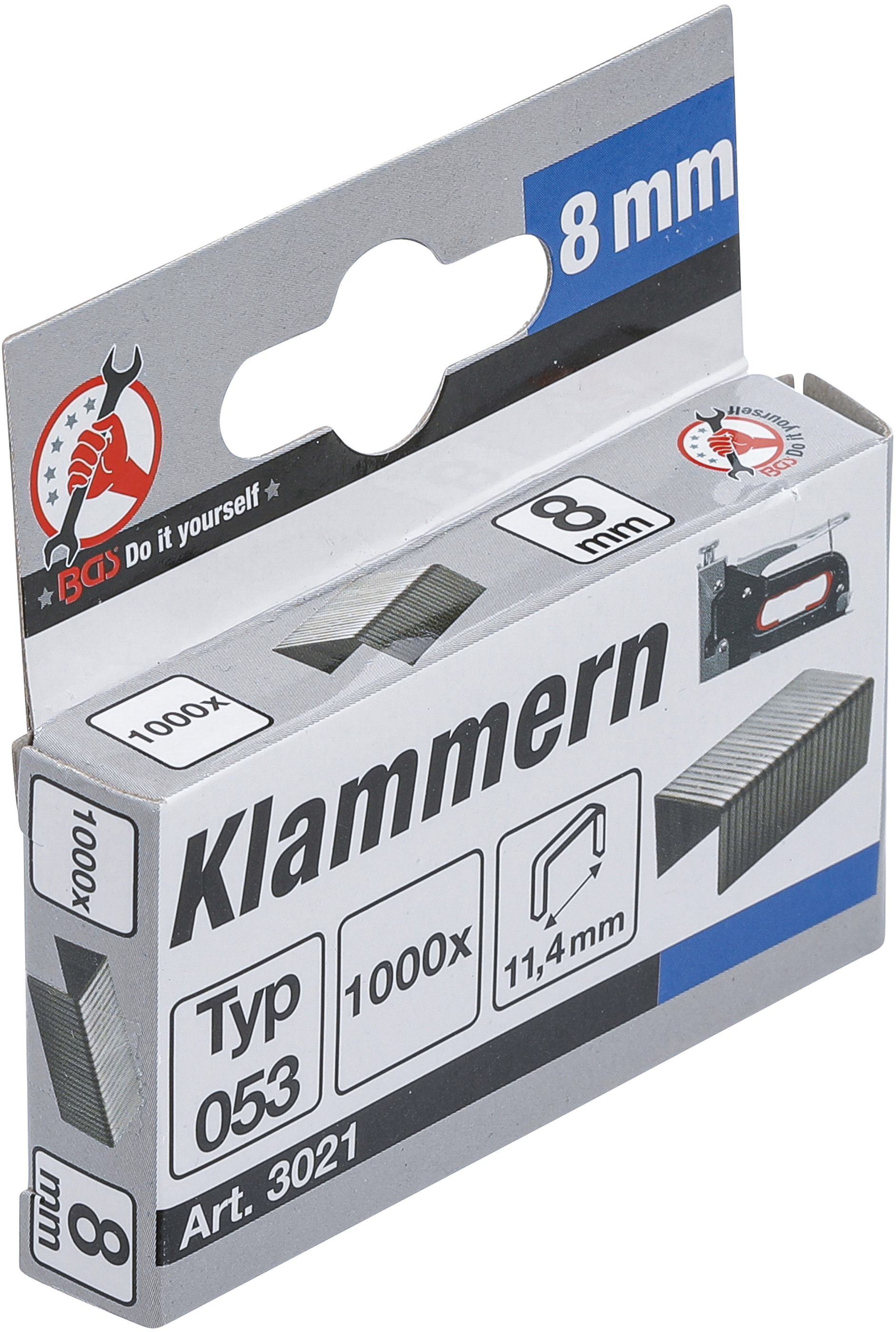 BGS Klammern | Typ 53 | 8 x 11,4 mm | 1000 Stück