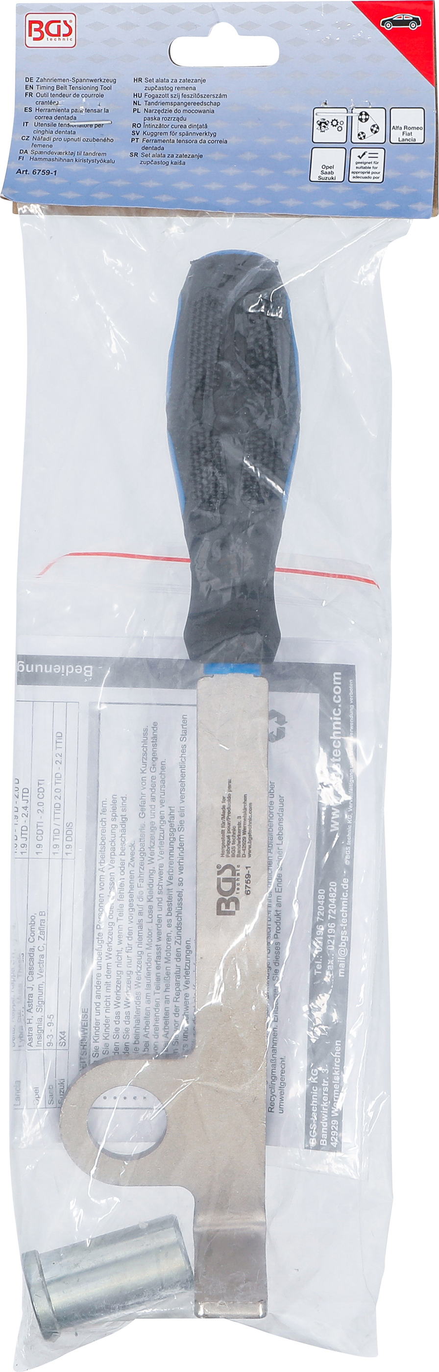 BGS Zahnriemen-Spannwerkzeug | für JTD Multijet Diesel-Motoren