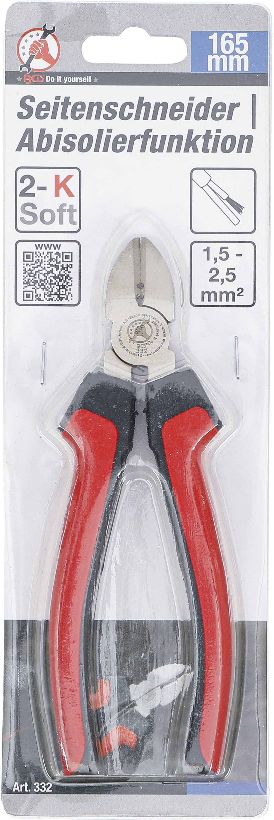 BGS Seitenschneider | Abisolierfunktion | 165 mm