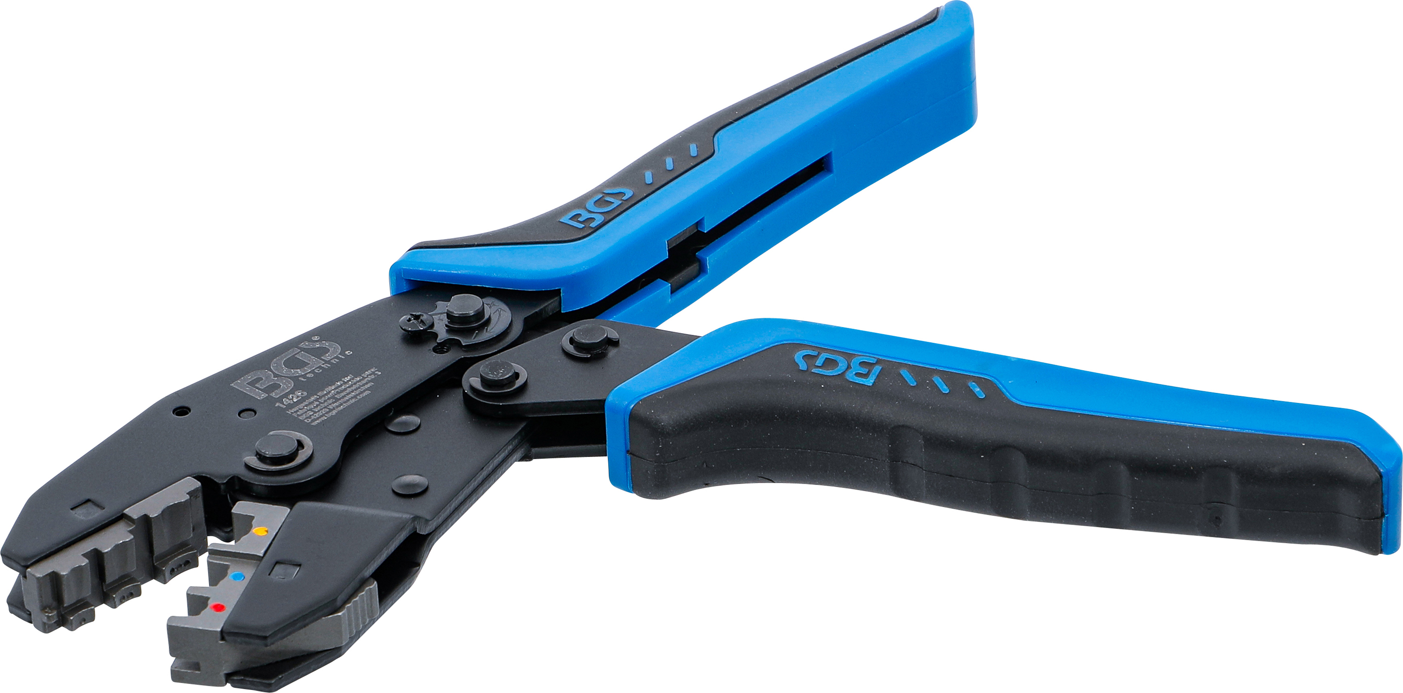 BGS Kabelschuhzange mit Ratschenfunktion | für isolierte Kabelverbinder 0,5 - 6 mm²