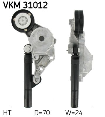 Riemenspanner, Keilrippenriemen