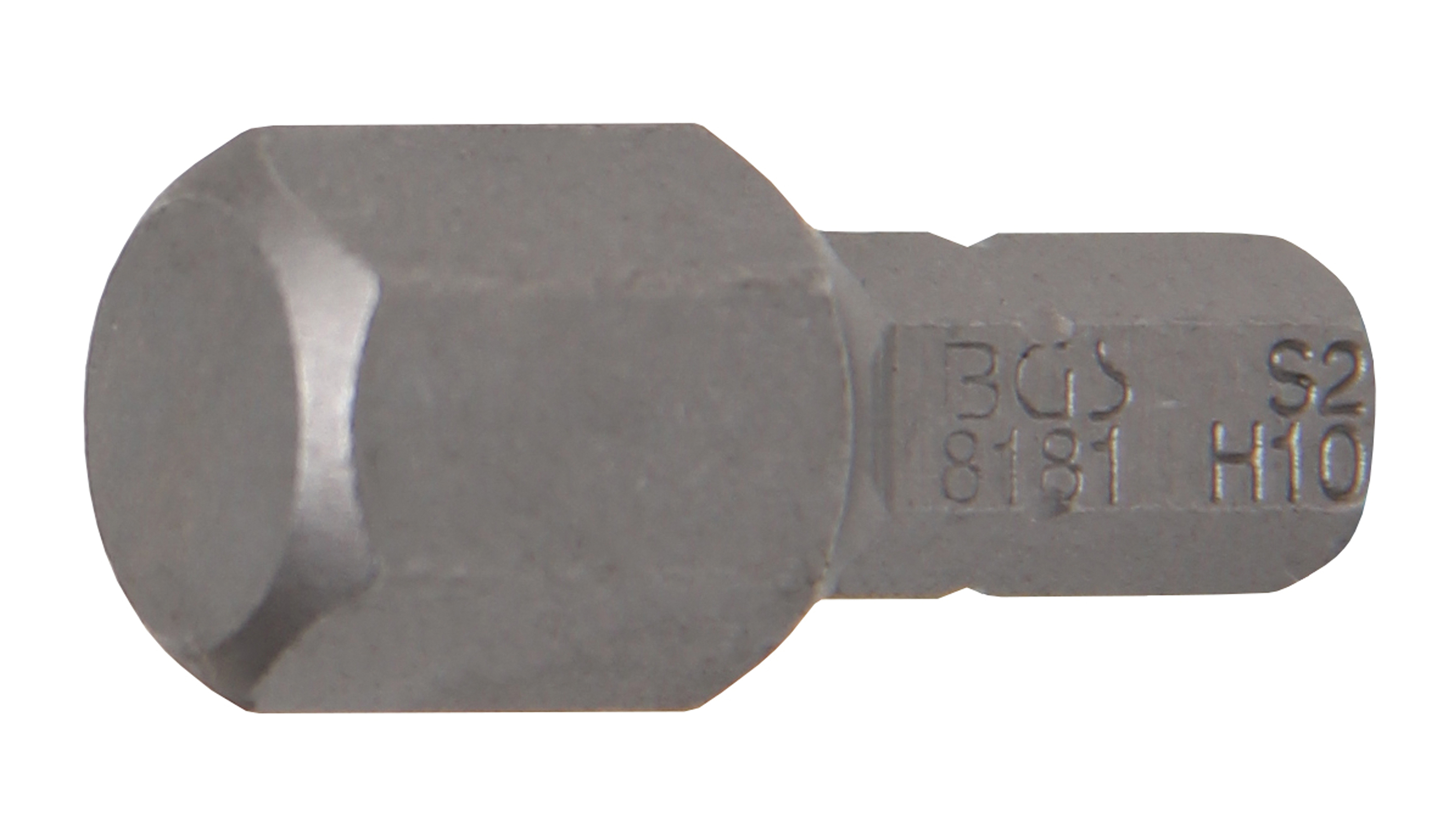 BGS Bit | Länge 25 mm | Antrieb Außensechskant 6,3 mm (1/4") | Innensechskant 10 mm