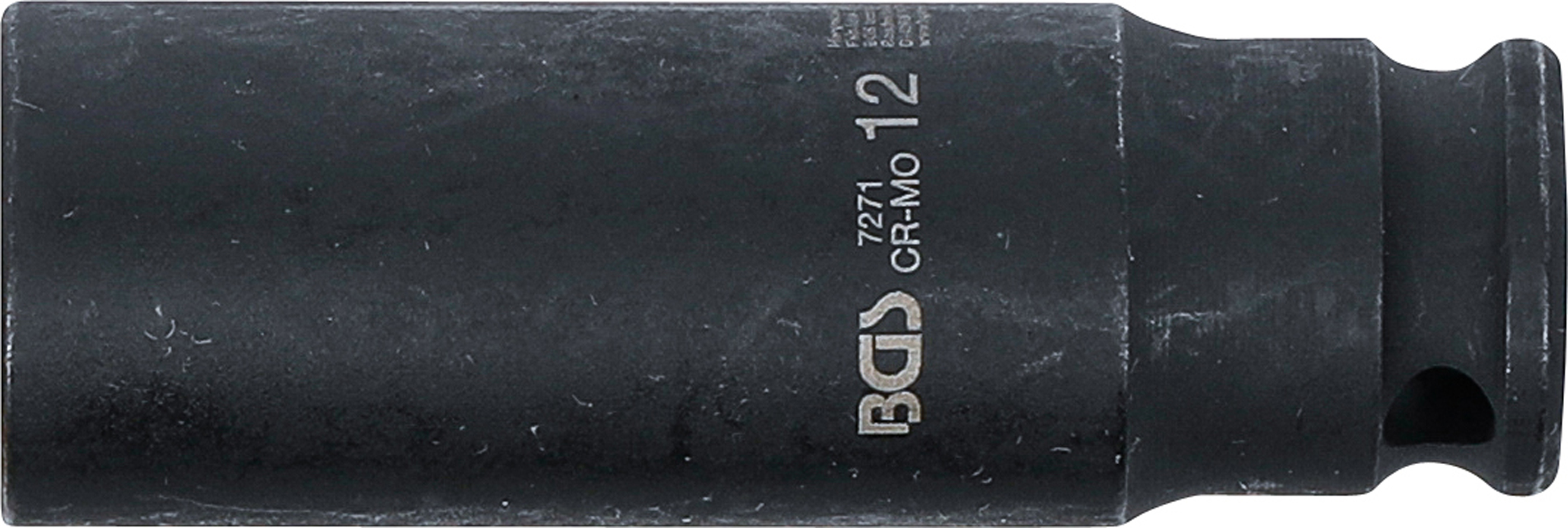 BGS Kraft-Steckschlüssel-Einsatz Sechskant, tief | Antrieb Innenvierkant 6,3 mm (1/4") | SW 12 mm