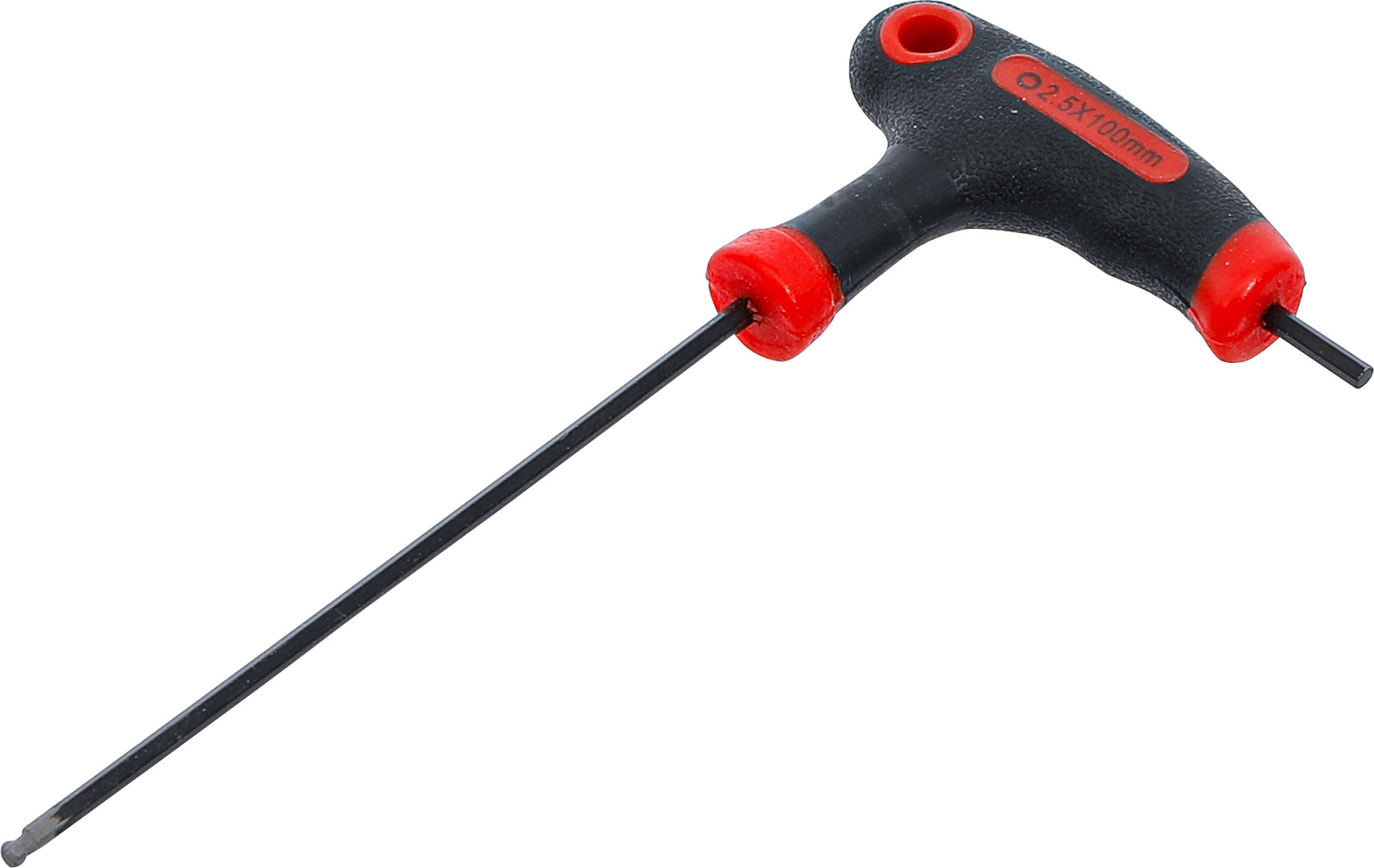BGS Schraubendreher mit T-Griff und seitlicher Klinge | Innensechskant / Innensechskant mit Kugelkopf 2,5 mm