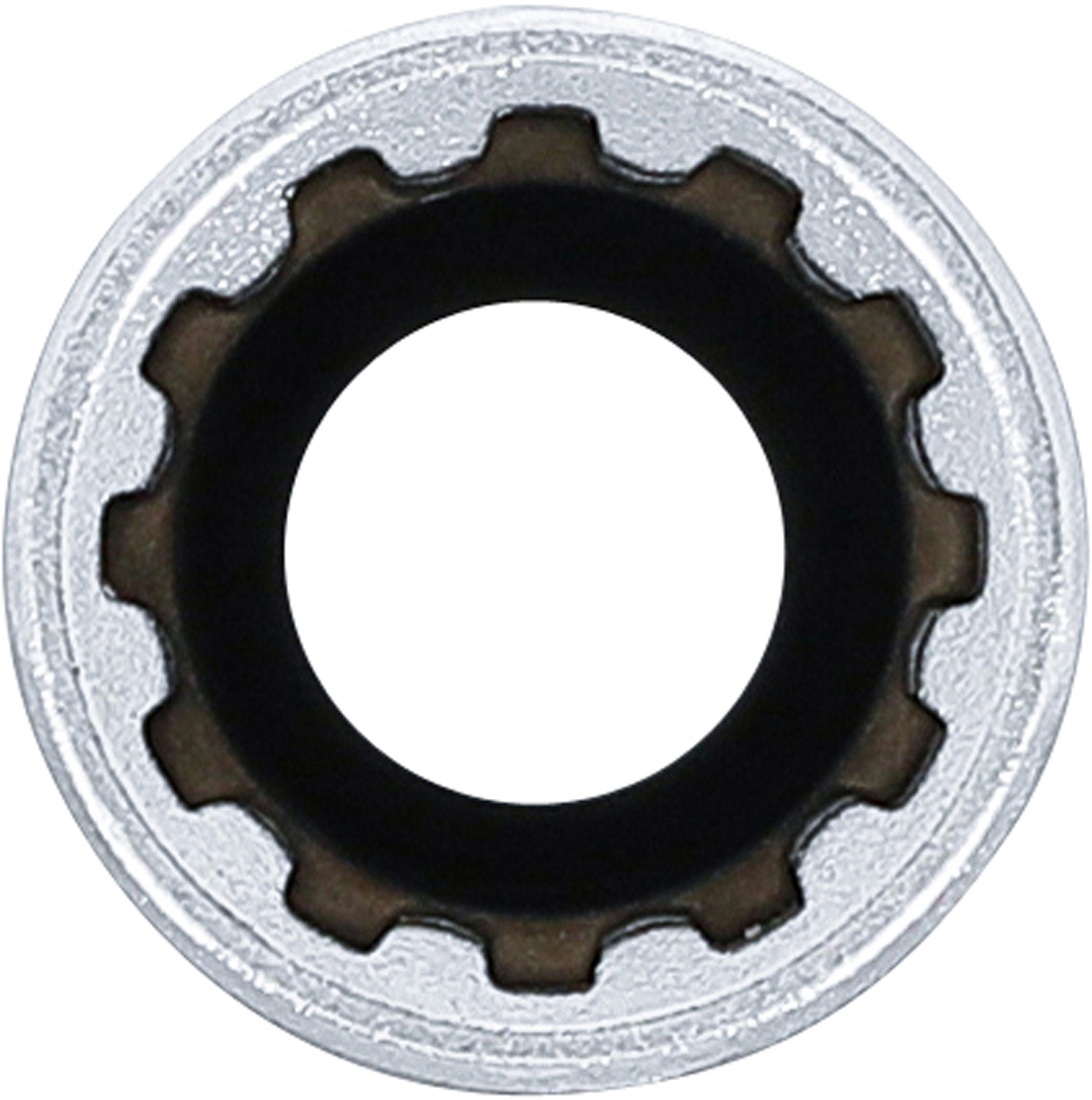 BGS Steckschlüssel-Einsatz Gear Lock, tief | Antrieb Innenvierkant 10 mm (3/8") | SW 12 mm