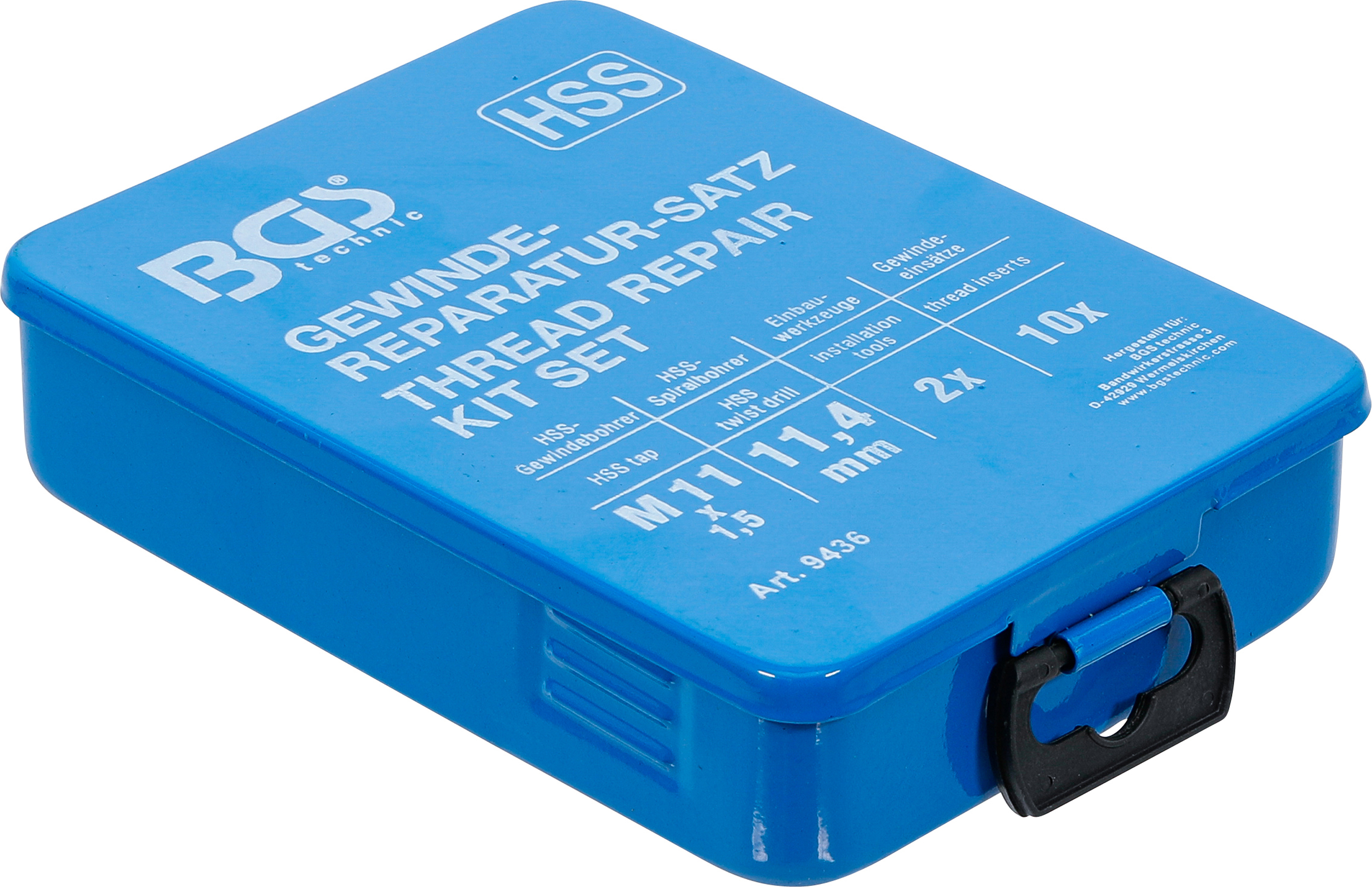 BGS Gewinde-Reparatursatz | M11 x 1.5 | 14-tlg.