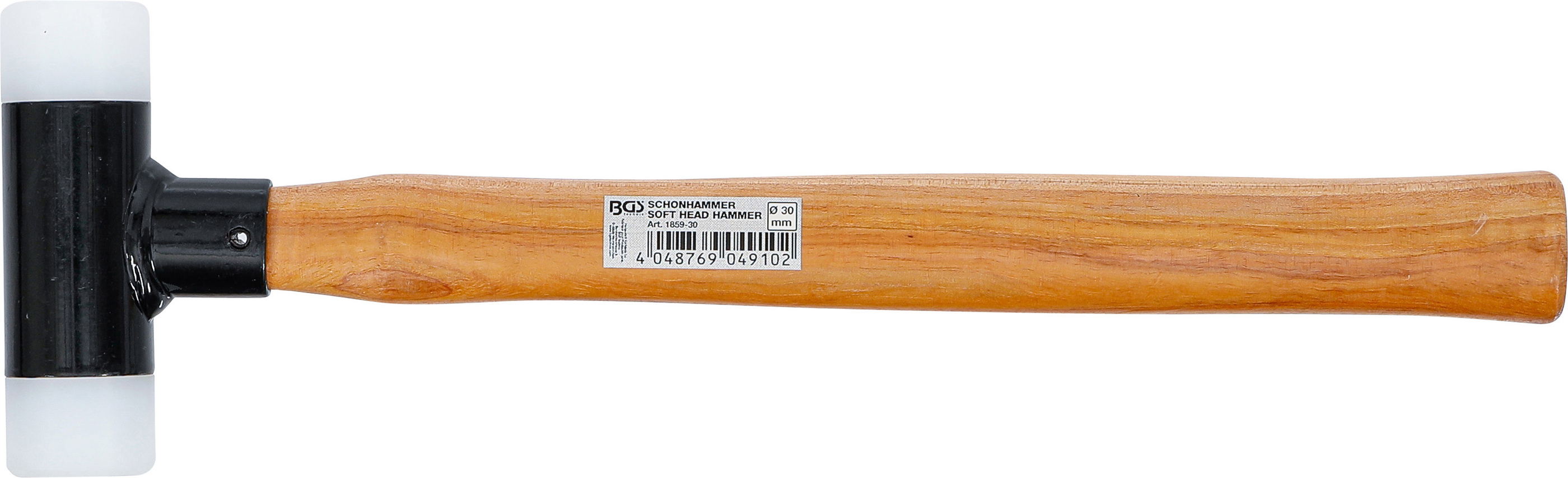 BGS Schonhammer | Hickory-Stiel | rückschlagfrei | Ø 30 mm | 300 g