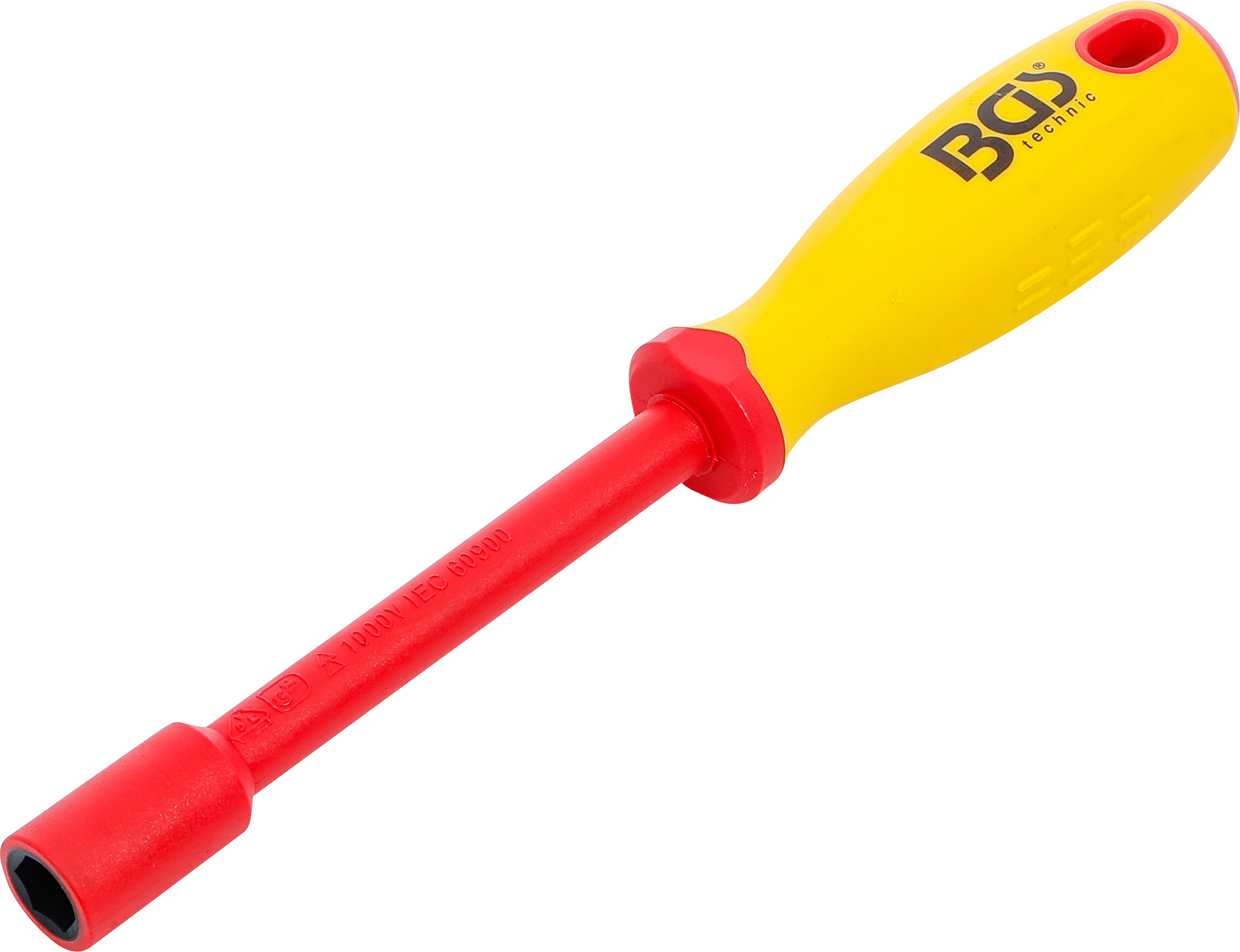 BGS VDE-Steckschlüssel-Schraubendreher | Sechskant | SW 11 mm | Klingenlänge 125 mm