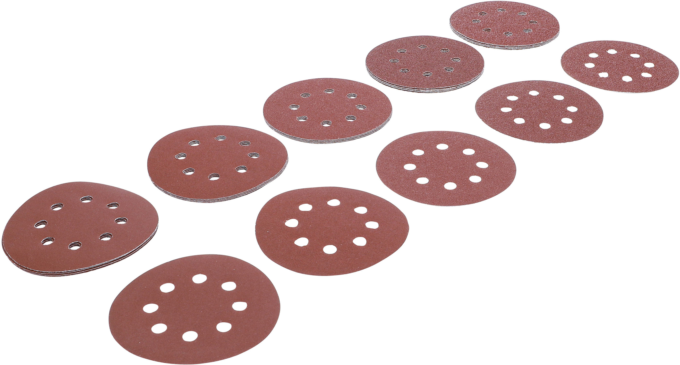 BGS Schleifblatt-Satz für Exzenterschleifer | Ø 125 mm | K 40 - 180 | 25-tlg.