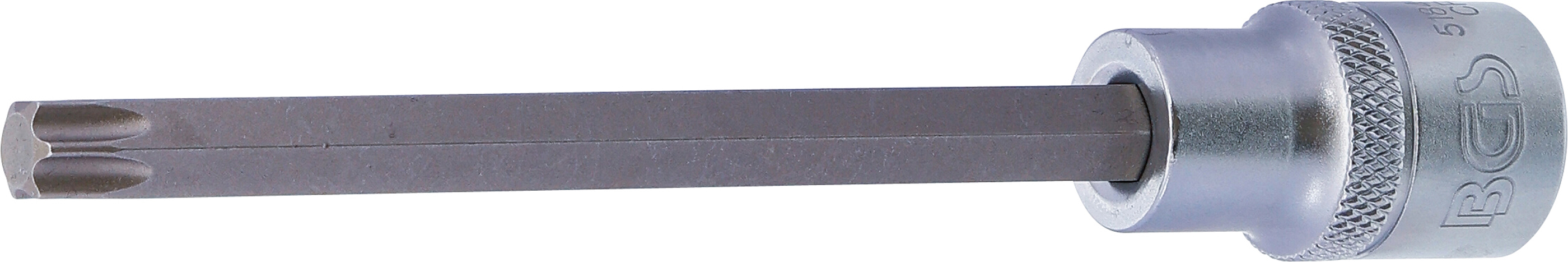 BGS Bit-Einsatz | Länge 140 mm | Antrieb Innenvierkant 12,5 mm (1/2") | T-Profil (für Torx) T50