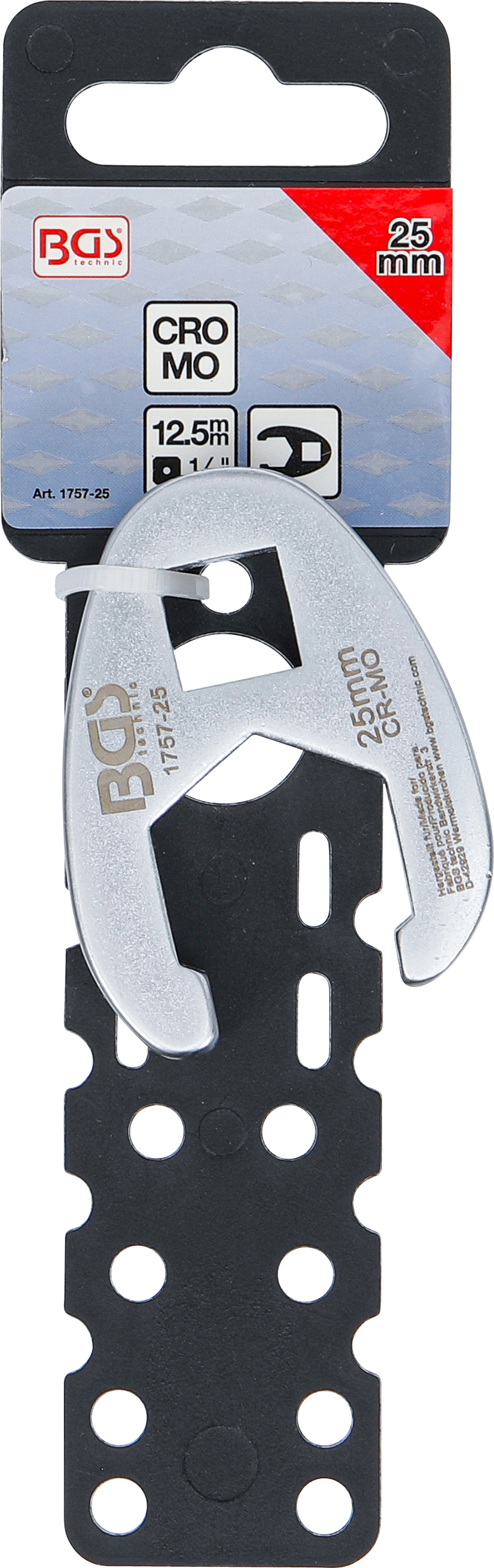 BGS Hahnenfußschlüssel | Antrieb Innenvierkant 12,5 mm (1/2") | SW 25 mm