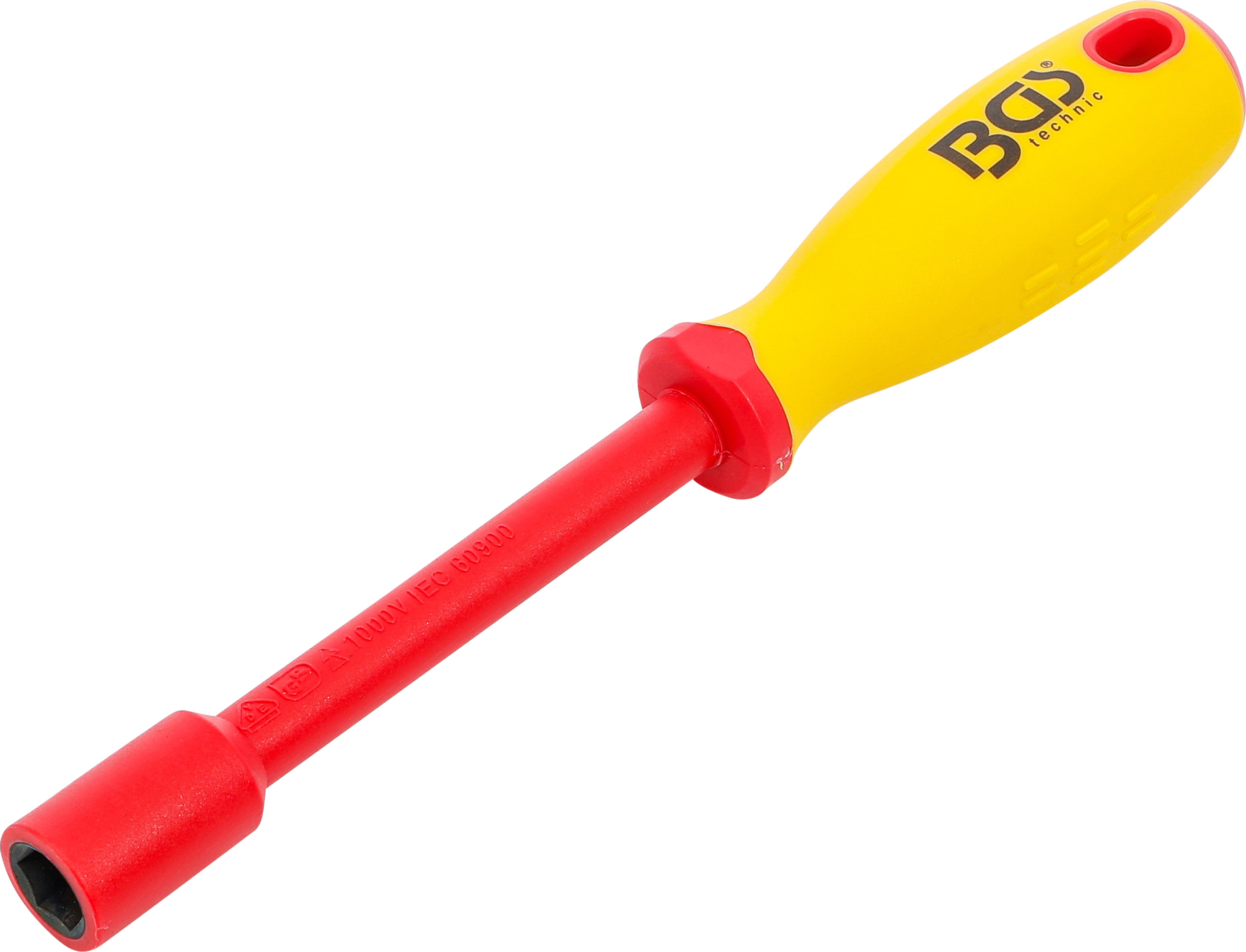 BGS VDE-Steckschlüssel-Schraubendreher | Sechskant | SW 12 mm | Klingenlänge 125 mm