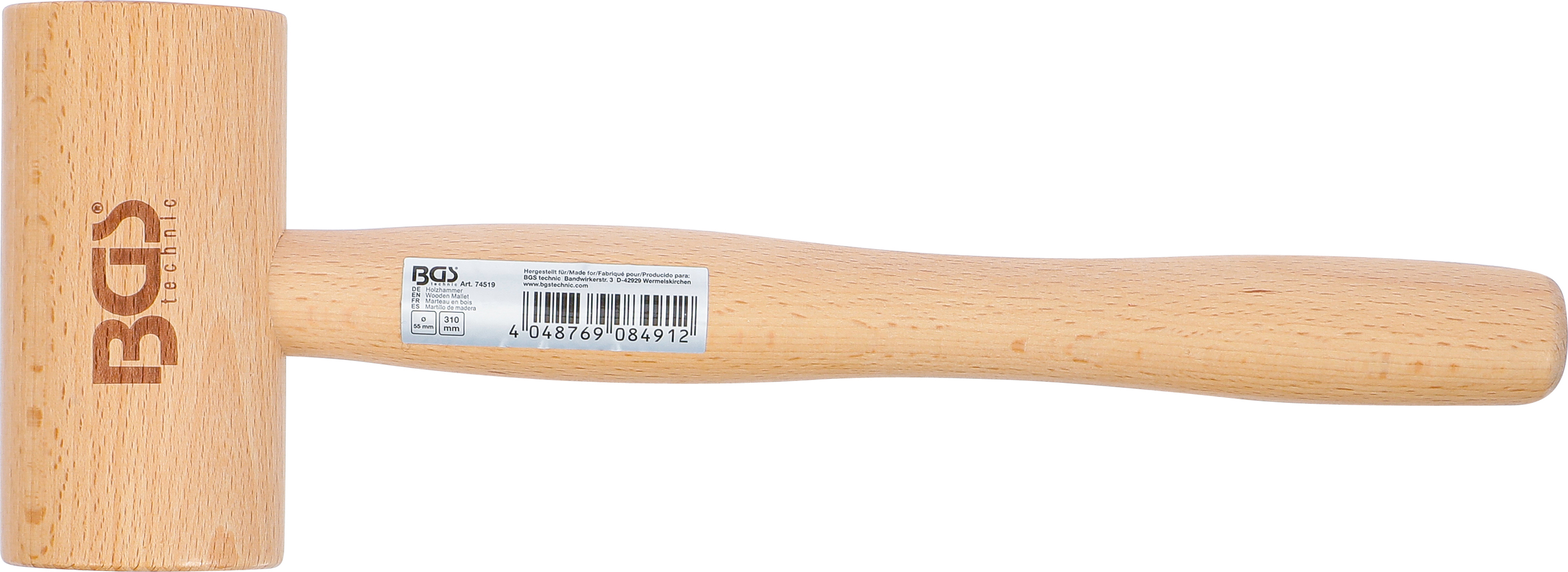 BGS Holzhammer | Ø 55 mm | 180 g