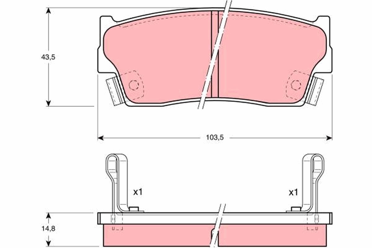 Bremsbelagsatz, Scheibenbremse