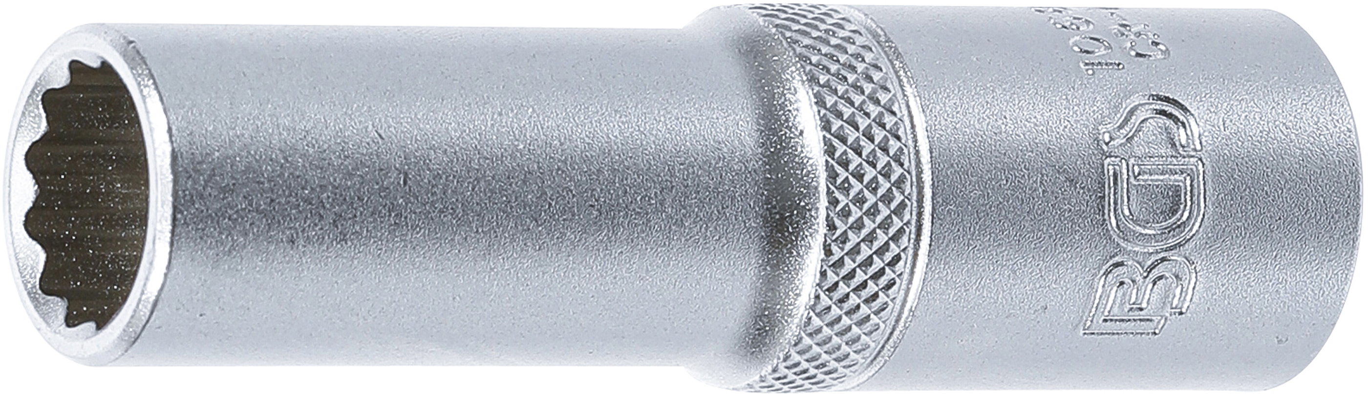 BGS Steckschlüssel-Einsatz Zwölfkant, tief | Antrieb Innenvierkant 12,5 mm (1/2") | SW 13 mm