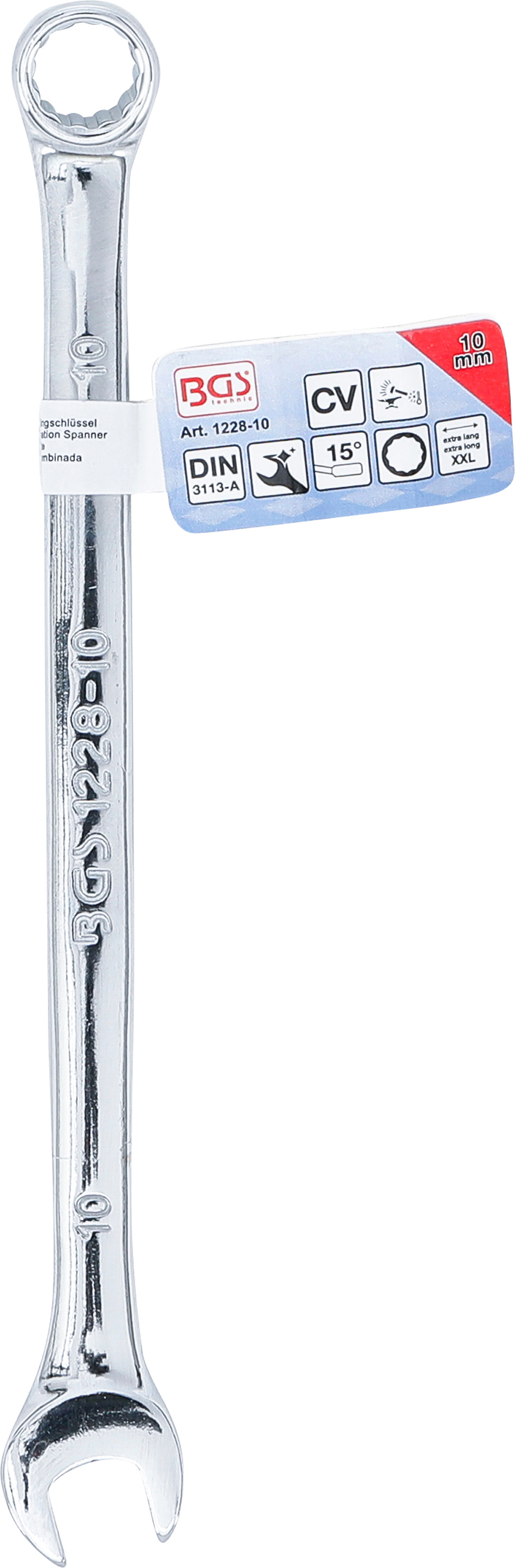 BGS Maul-Ringschlüssel | extra lang | SW 10 mm