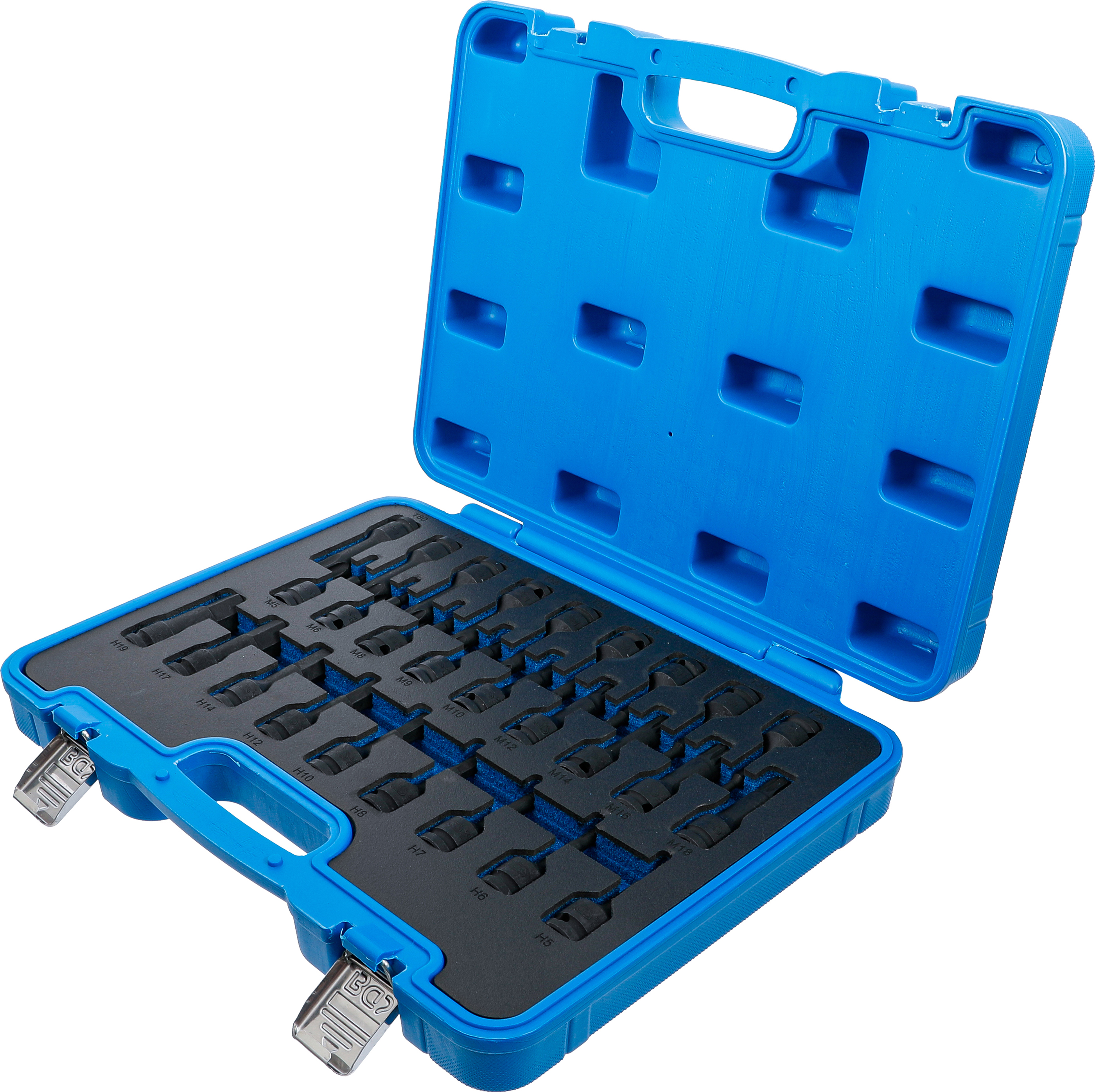 BGS Kraft-Bit-Einsatz-Satz | Antrieb Innenvierkant 12,5 mm (1/2") | 27-tlg.