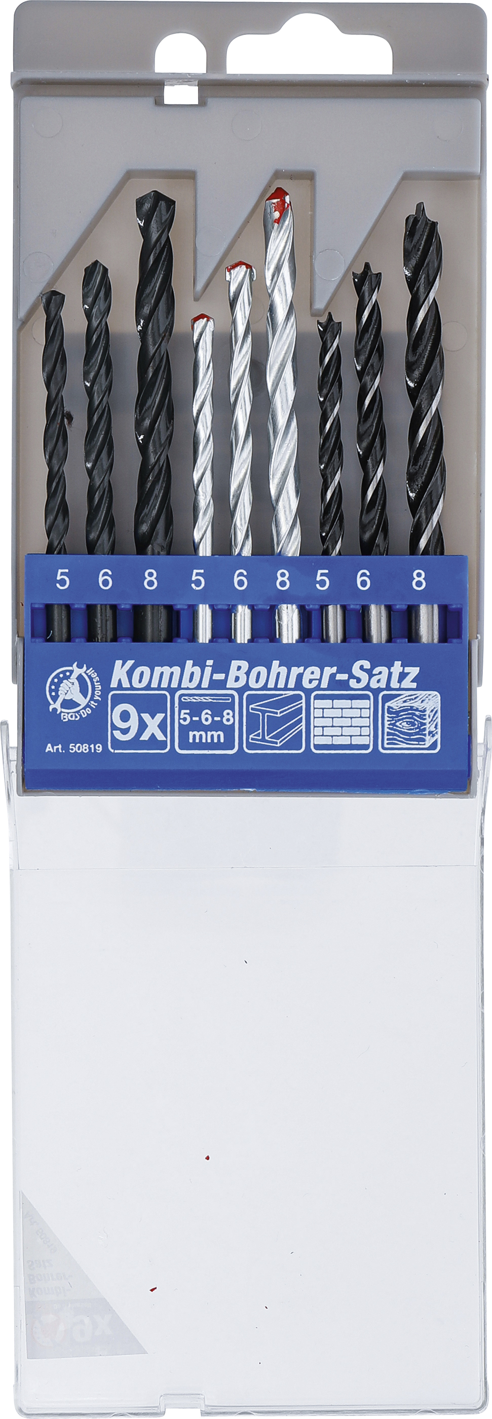 BGS Kombi-Bohrer-Satz | 5 - 8 mm | 9-tlg.