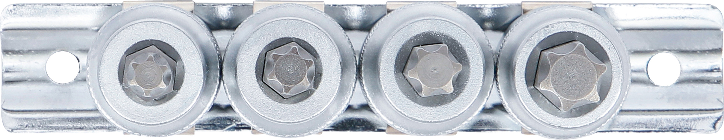 BGS Bit-Einsatz-Satz | Antrieb Innenvierkant 12,5 mm (1/2") | T-Profil (für Torx) T40 - T55 | 4-tlg.