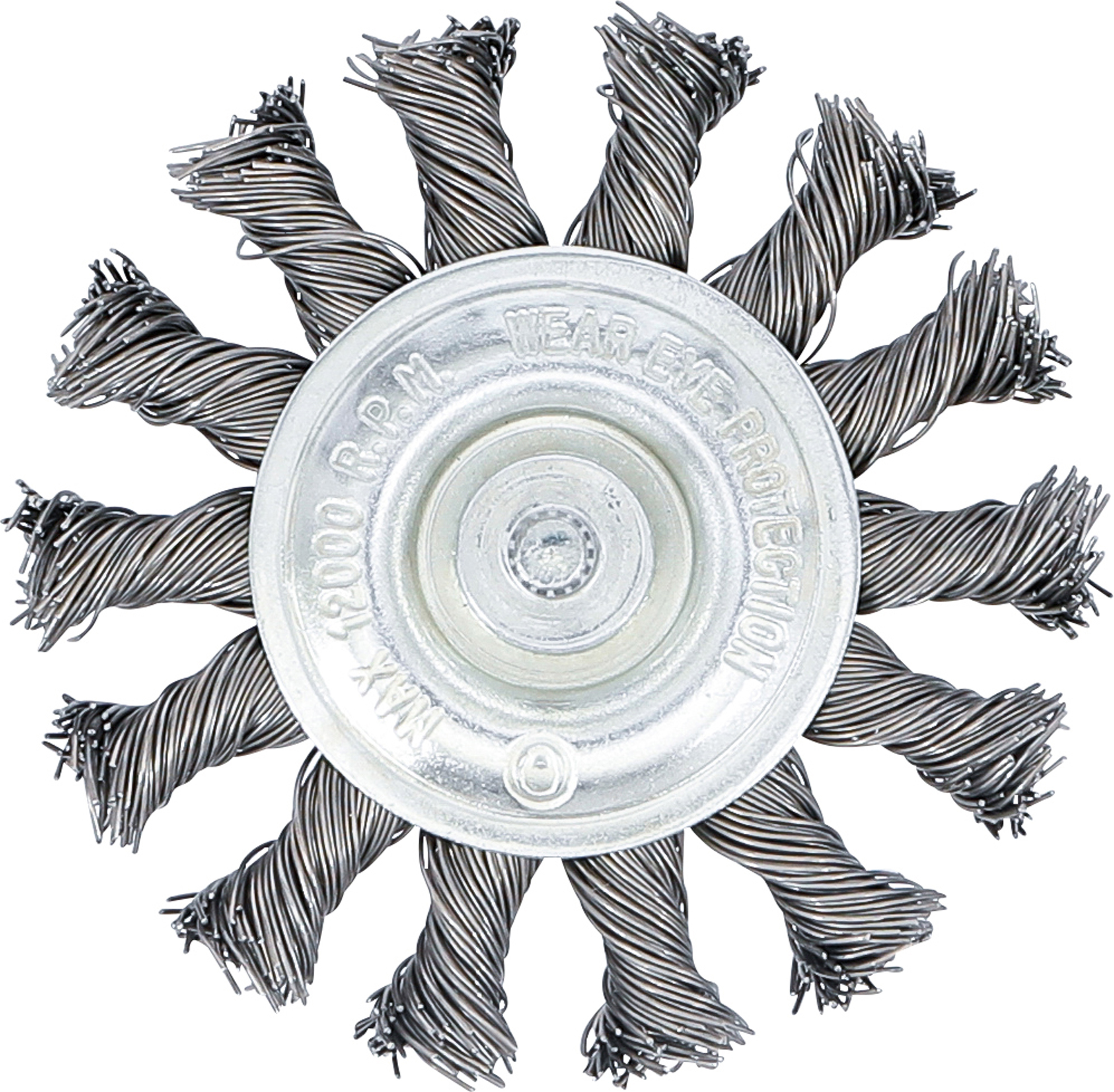 BGS Scheibenbürste | Antriebswelle 6 mm | gezopft | Ø 75 mm