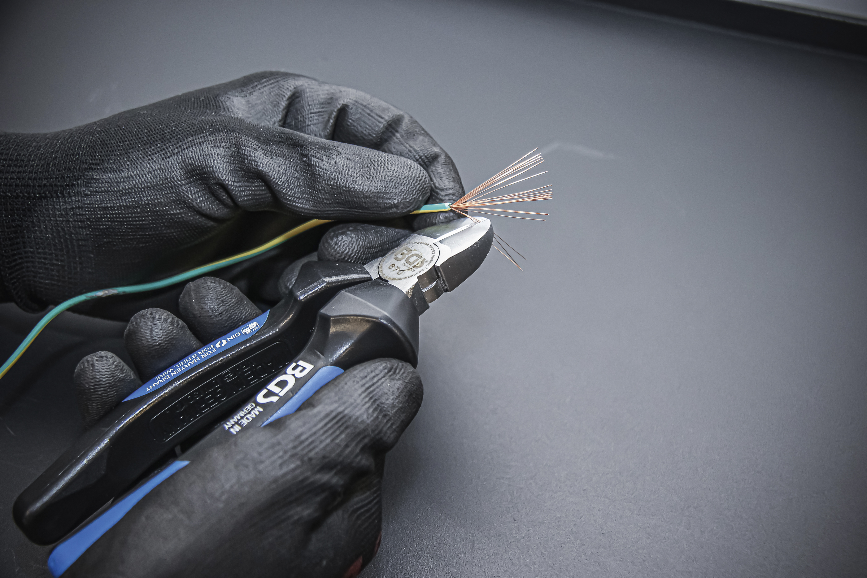 BGS Seitenschneider | für harten Draht | 160 mm