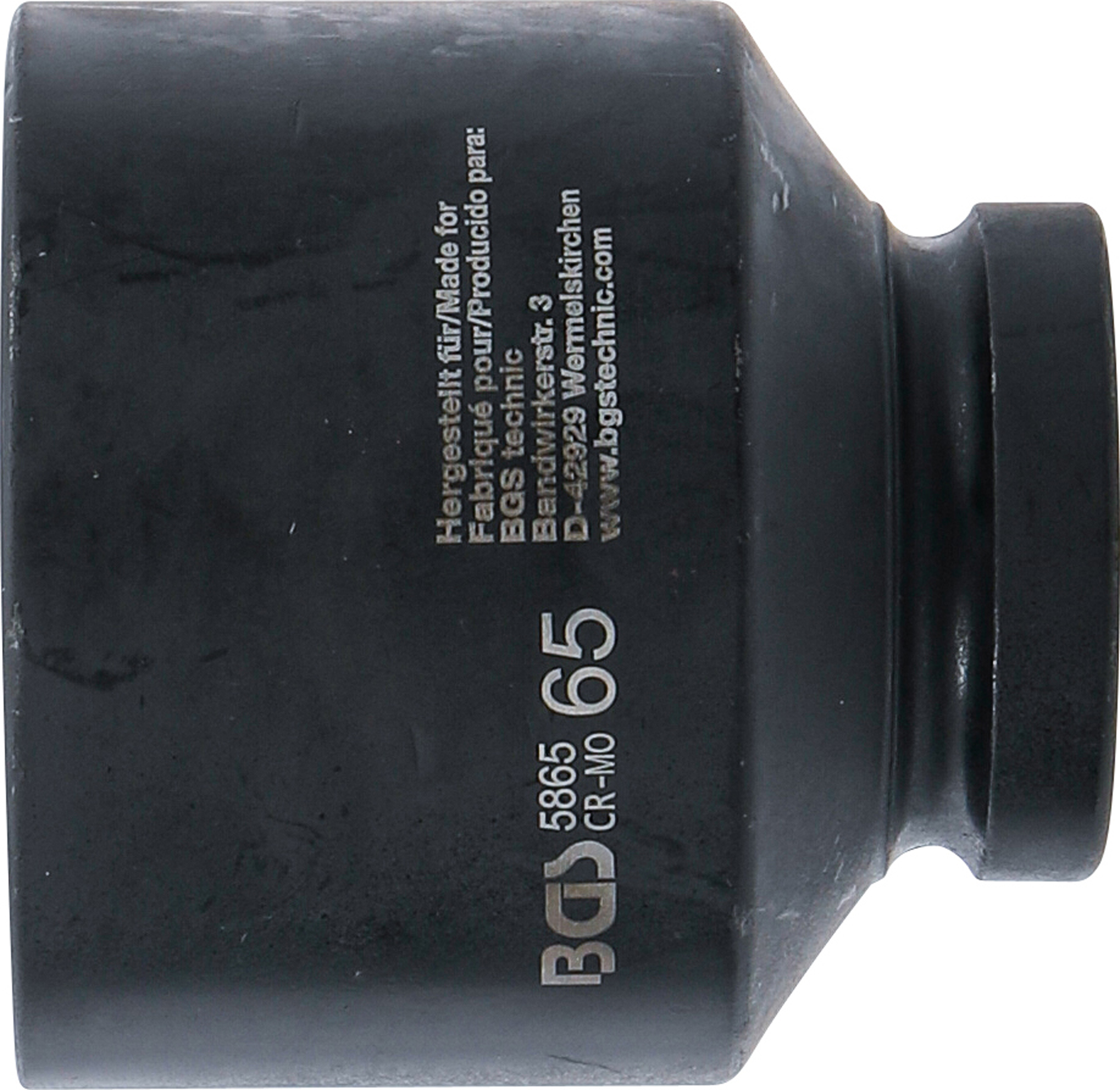 BGS Kraft-Steckschlüssel-Einsatz Sechskant | Antrieb Innenvierkant 25 mm (1") | SW 65 mm