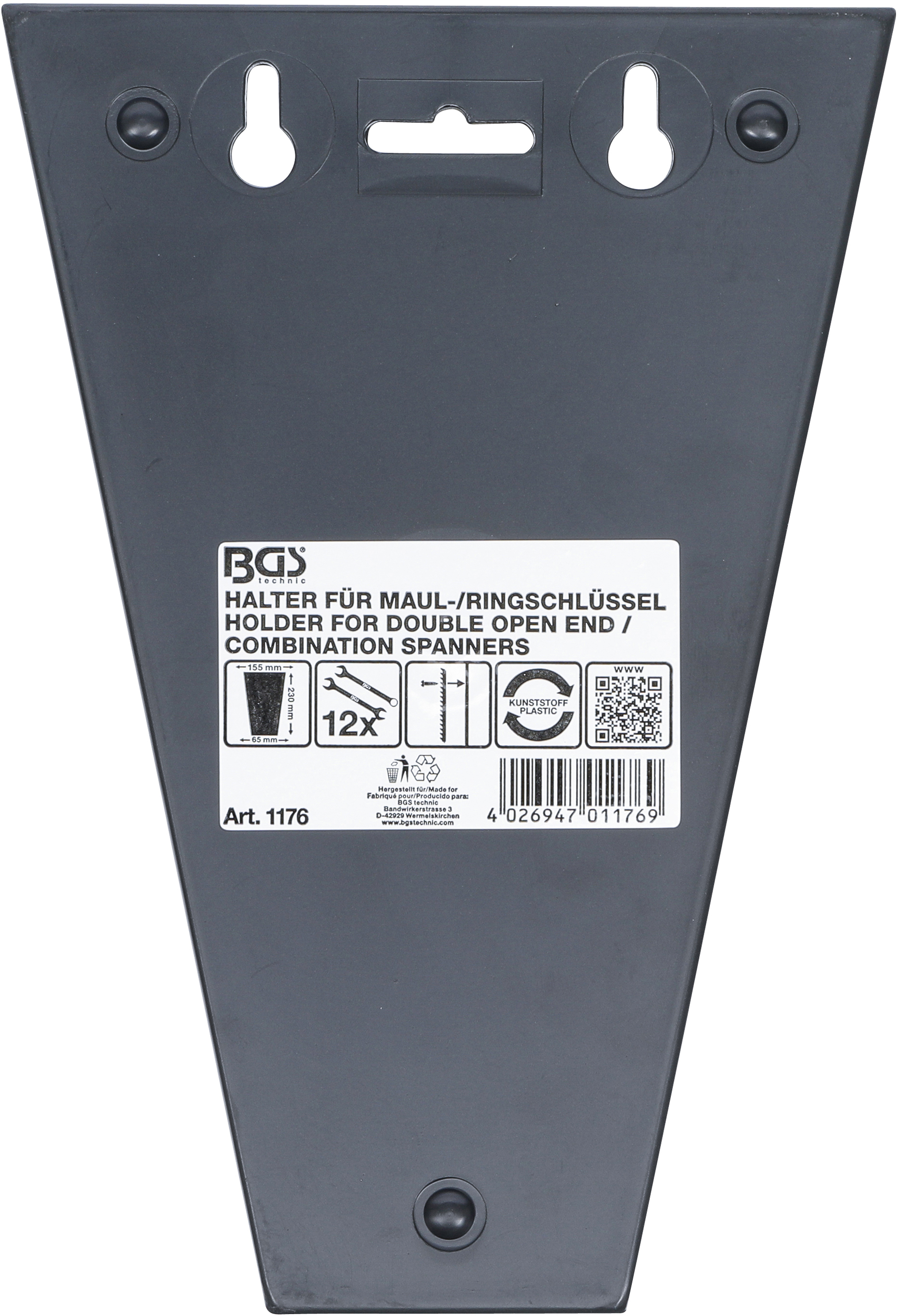 BGS Halter für Maul-/Ringschlüssel | 12 Auflagen