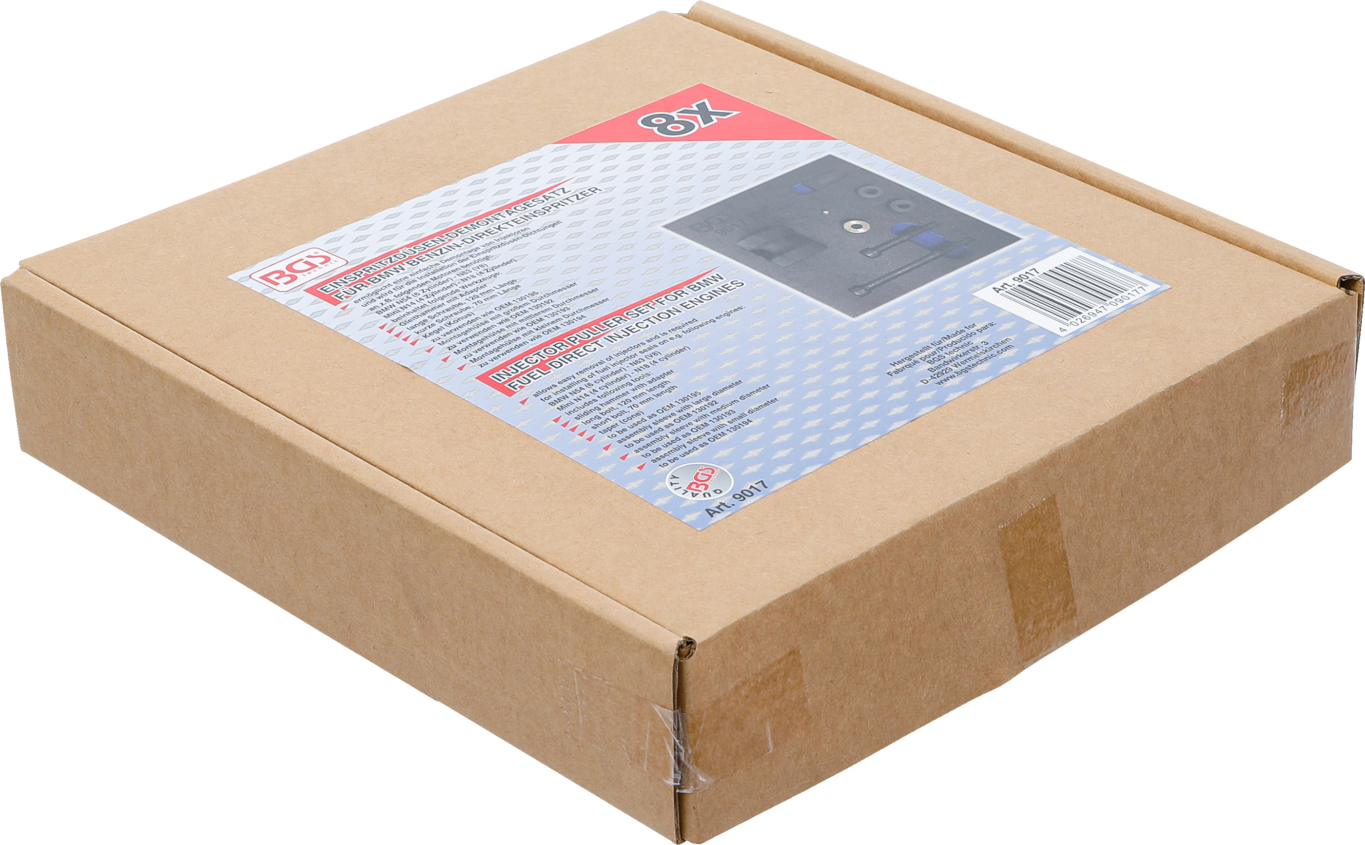 BGS Werkstattwageneinlage 1/6: Einspritzdüsen-Demontage-Satz | für BMW Benzin-Direkteinspritzer