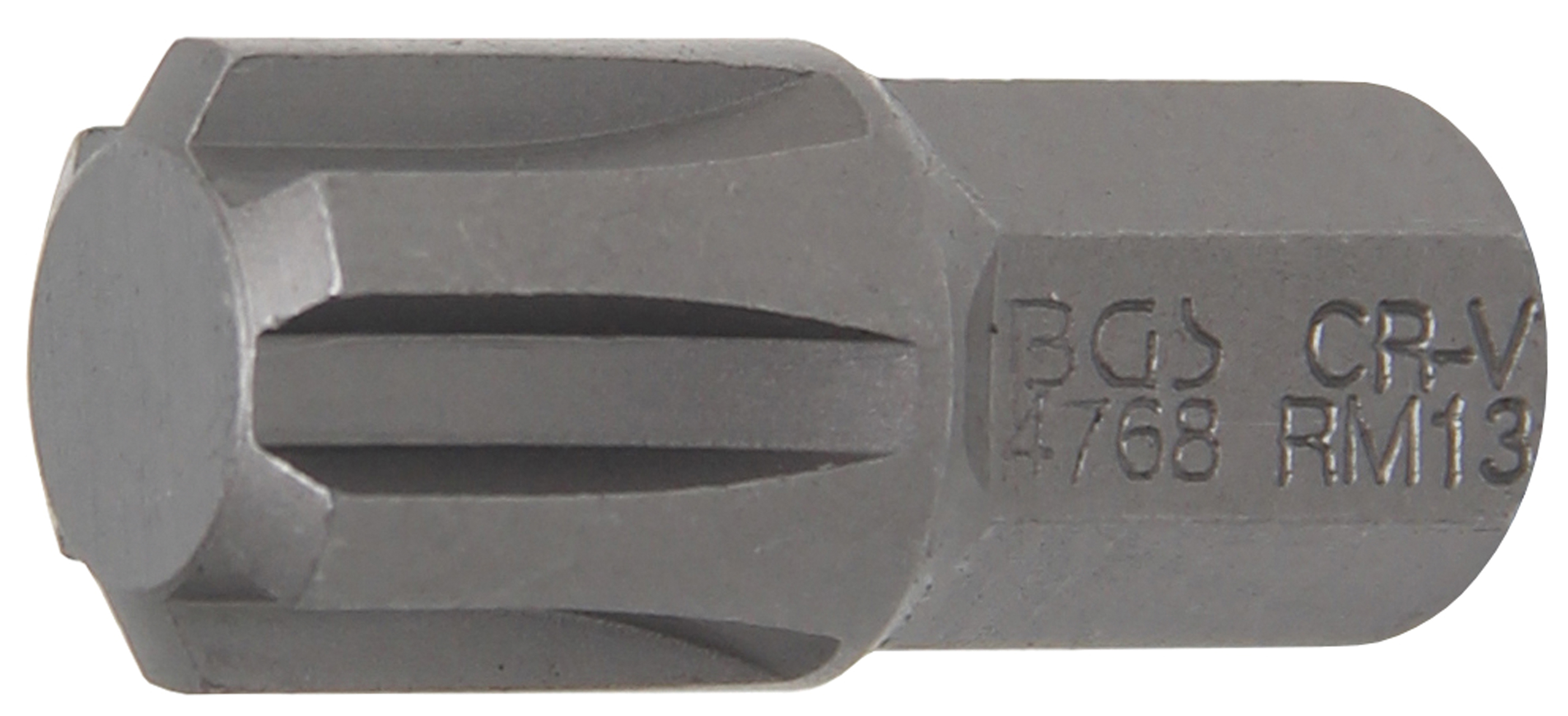 BGS Bit | Länge 30 mm | Antrieb Außensechskant 10 mm (3/8") | Keil-Profil (für RIBE) M13