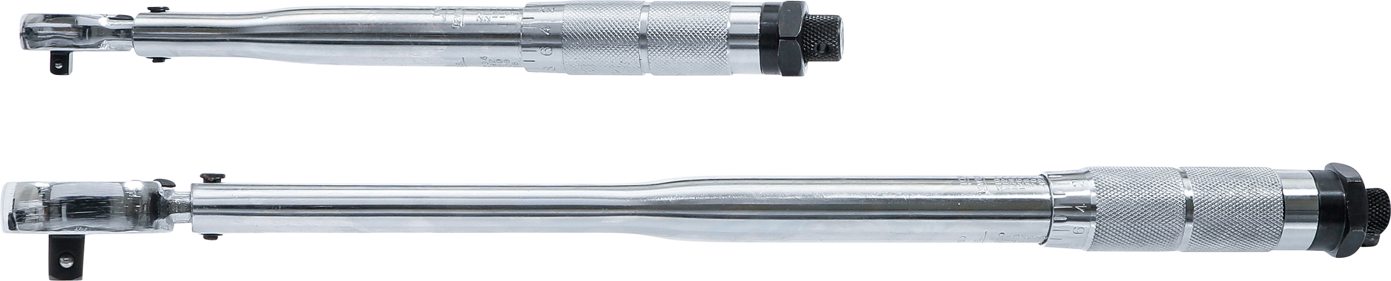 BGS Drehmomentschlüssel-Satz | Abtrieb Außenvierkant 6,3 mm (1/4") 5 - 25 Nm, 12,5 mm (1/2") 28 - 210 Nm | 5-tlg.