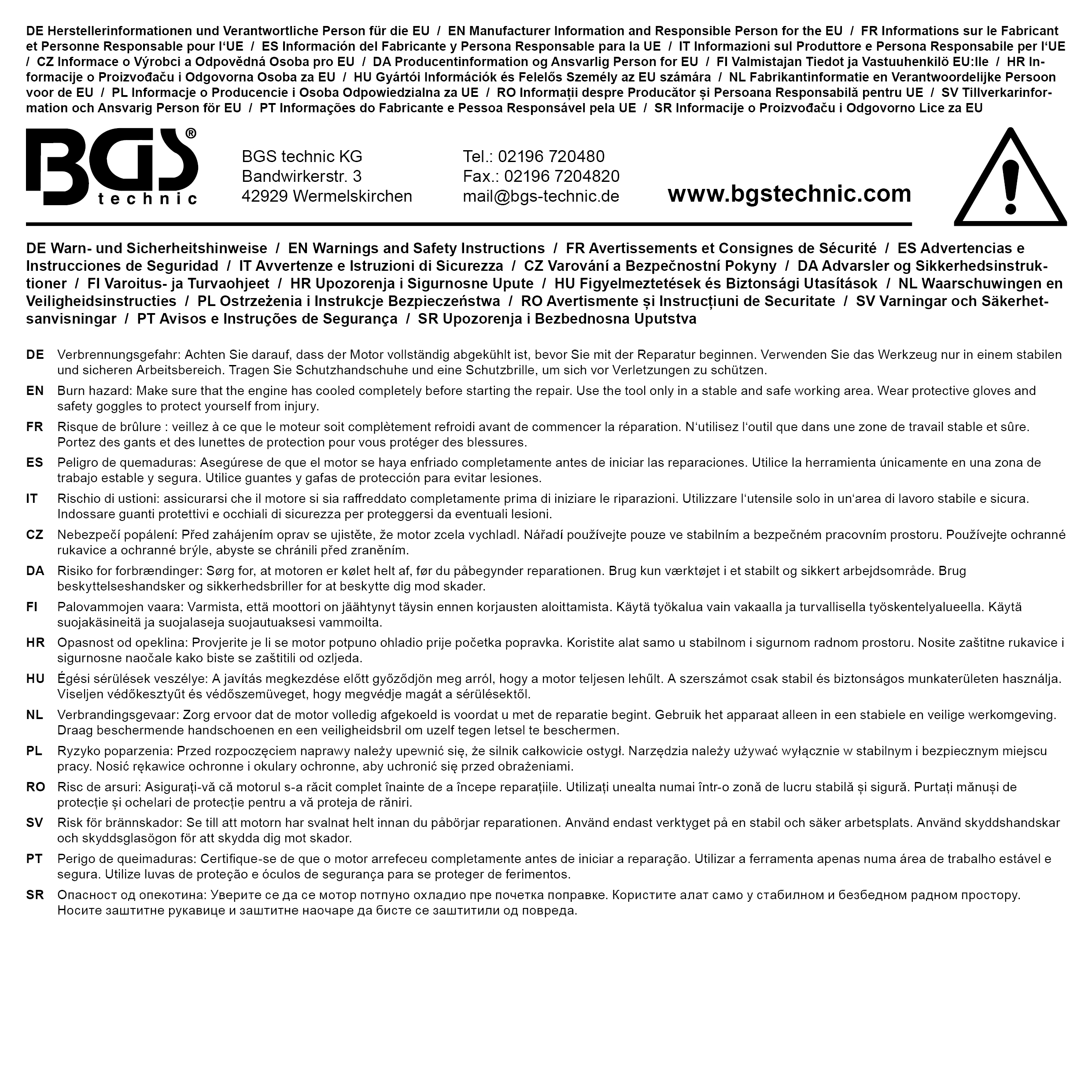 BGS Spiralbohrer | lang | für Art. 8698 | 2,5 x 120 mm