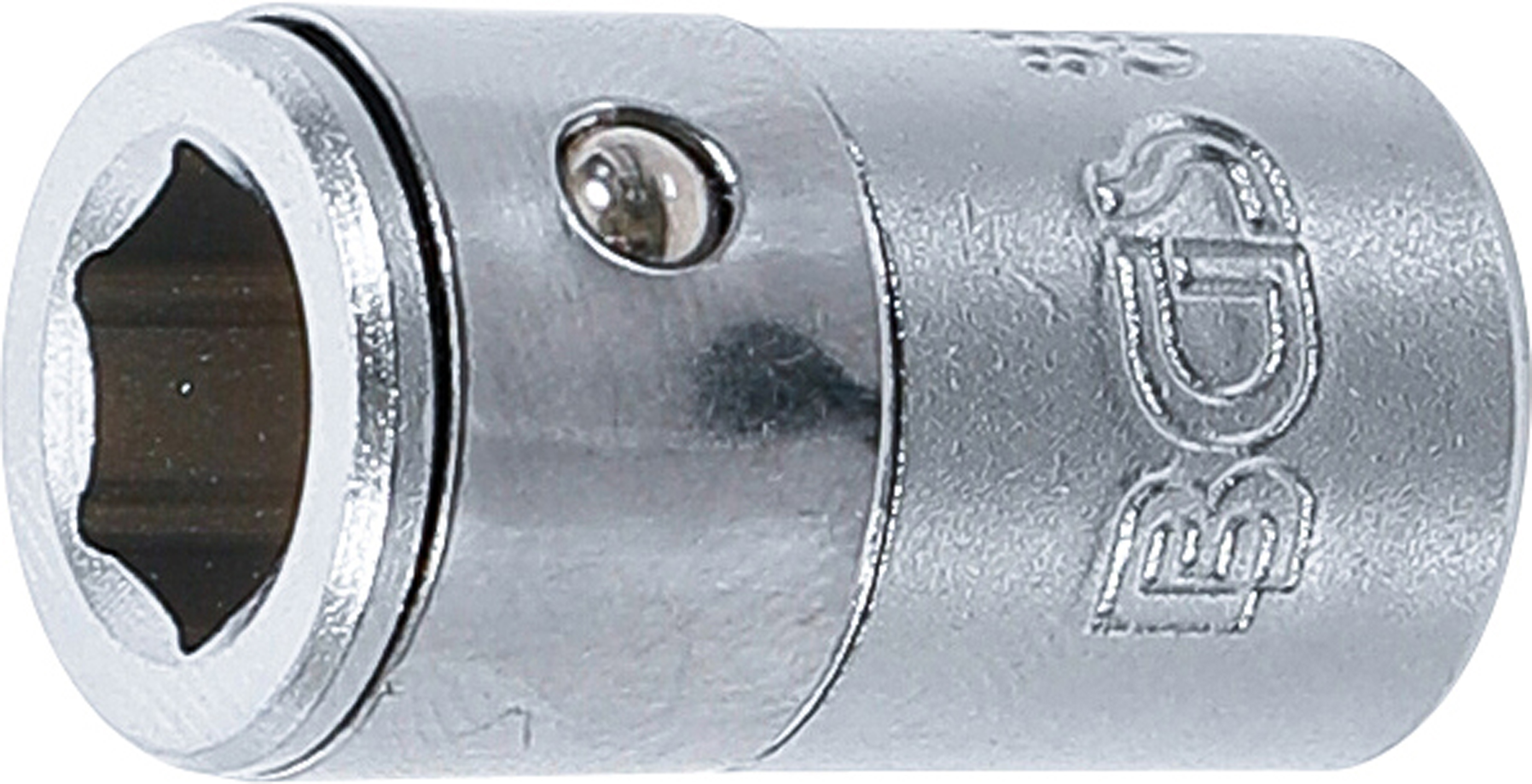 BGS Bit-Adapter mit Haltekugel | Innenvierkant 6,3 mm (1/4") | Innensechskant 8 mm (5/16")