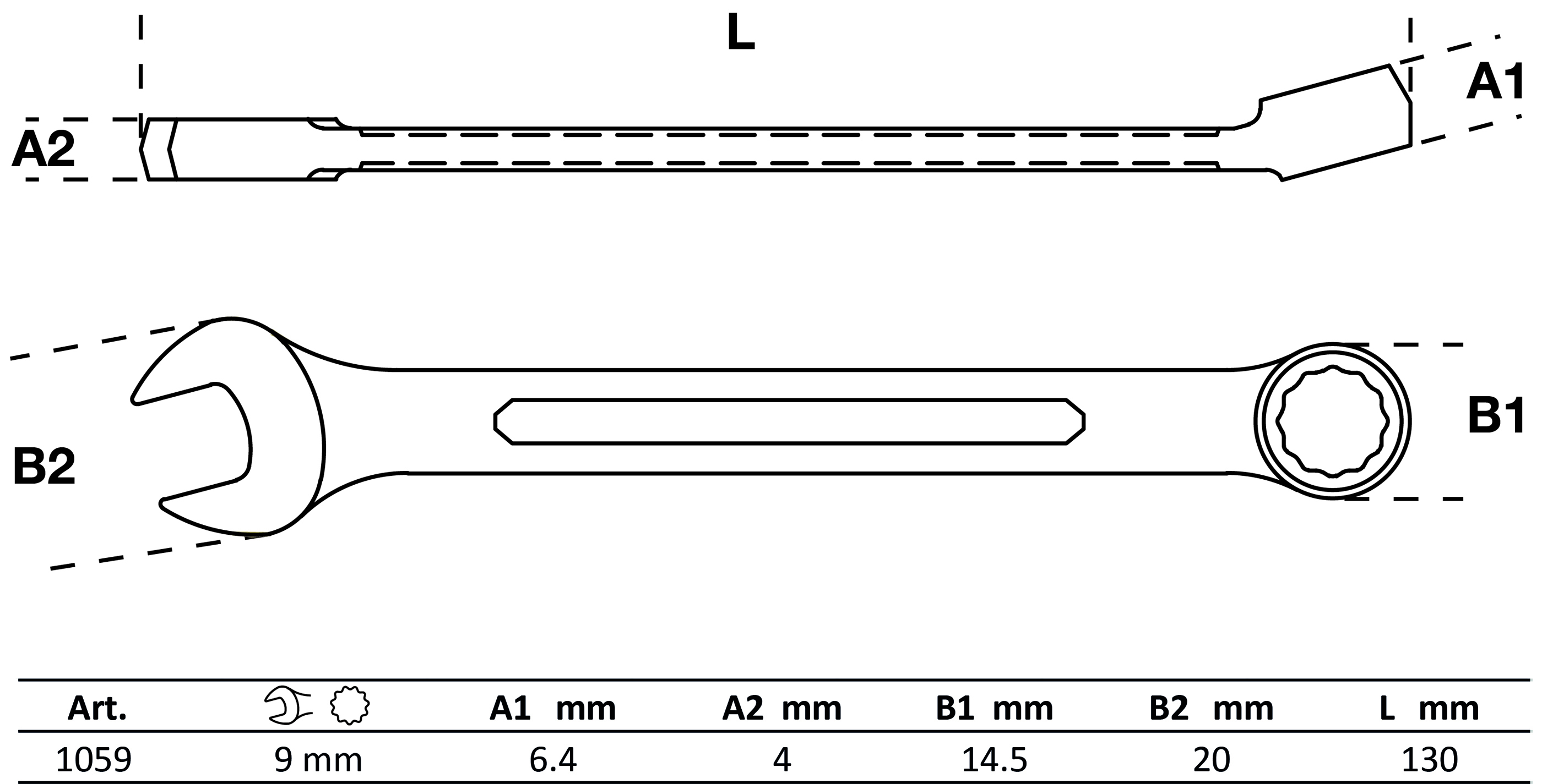 BGS Maul-Ringschlüssel | SW 9 mm
