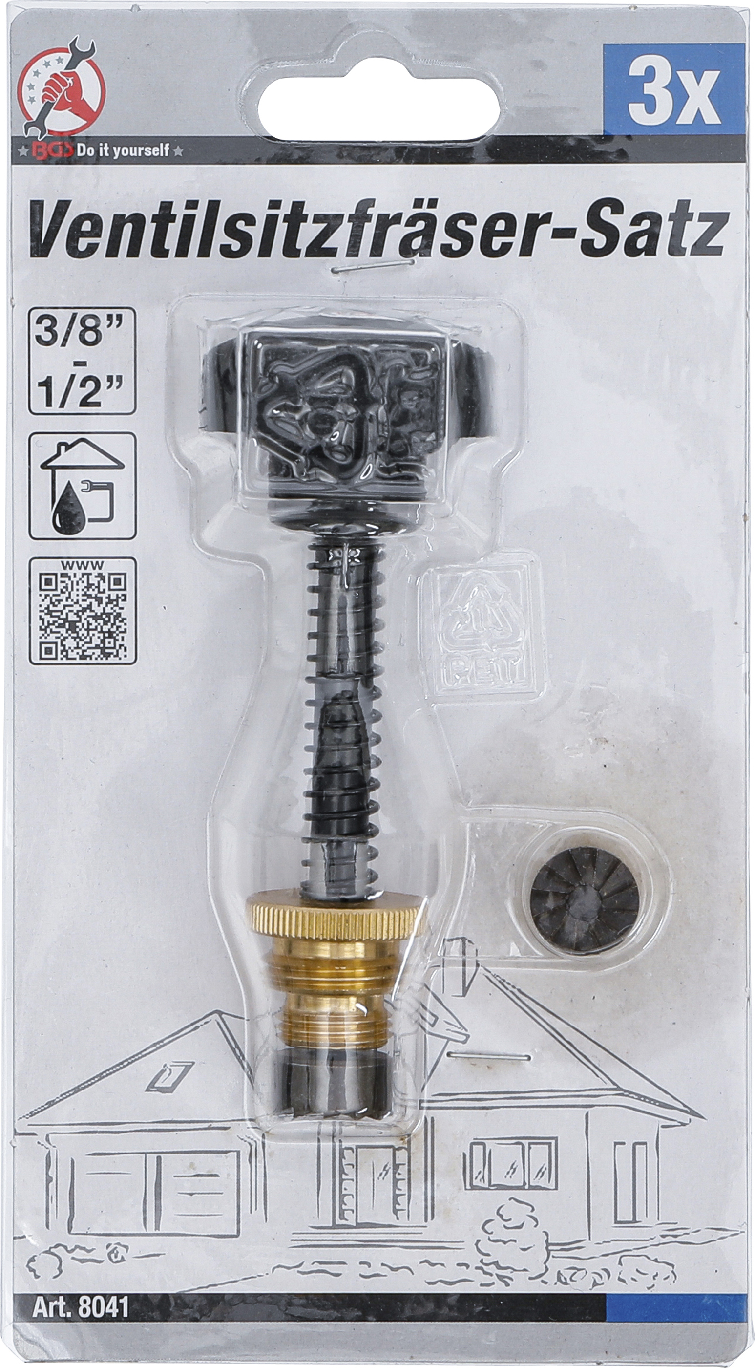 BGS Ventilsitzfräser-Satz | 3/8" - 1/2"