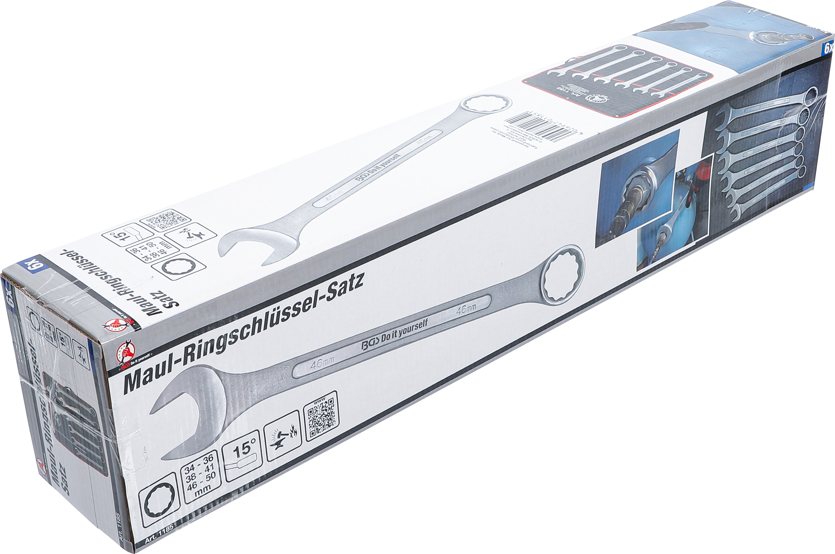 BGS Maul-Ringschlüssel-Satz | XXL | SW 34 - 50 mm | 6-tlg.