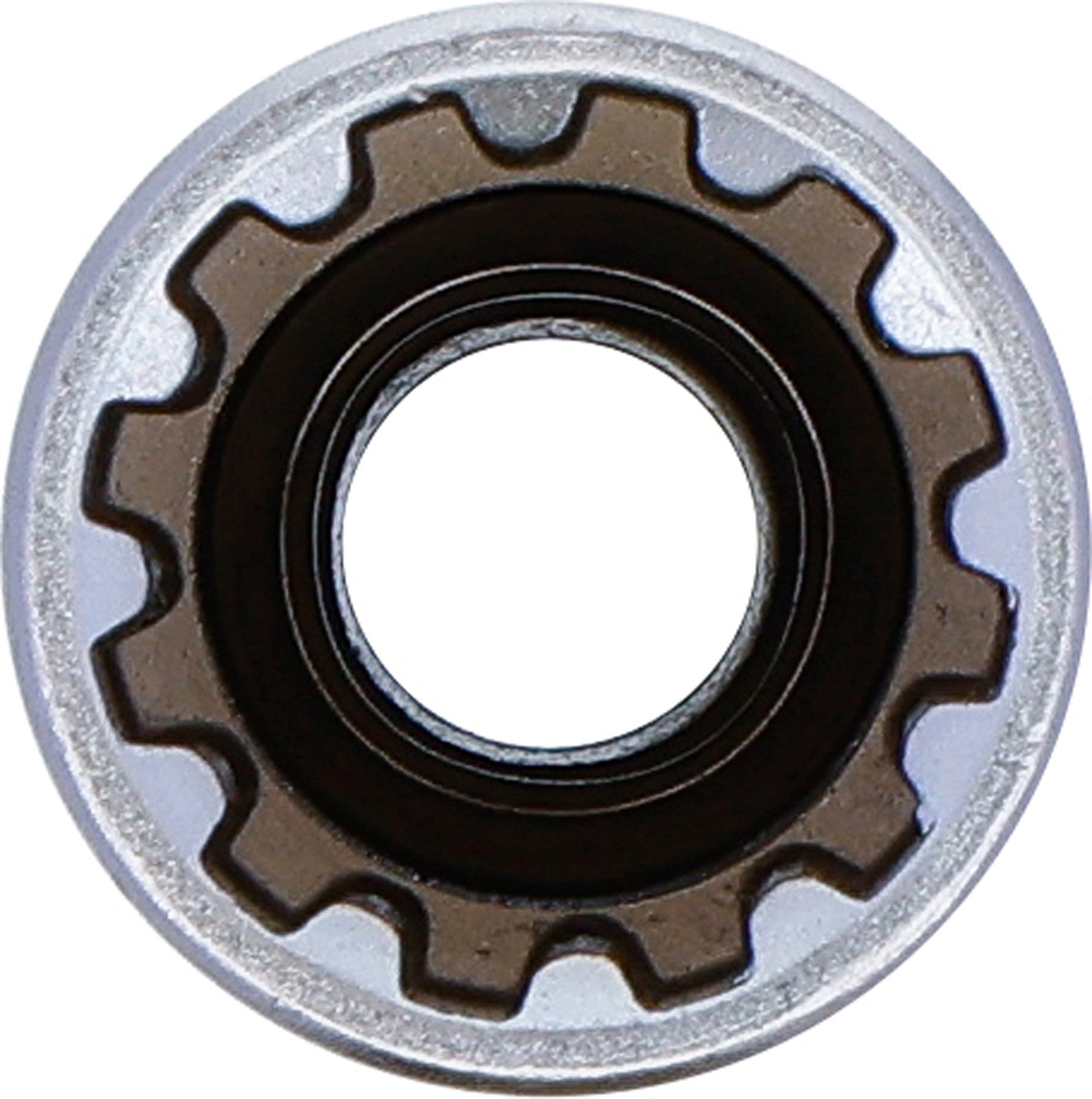 BGS Steckschlüssel-Einsatz Gear Lock, tief | Antrieb Innenvierkant 10 mm (3/8") | SW 15 mm