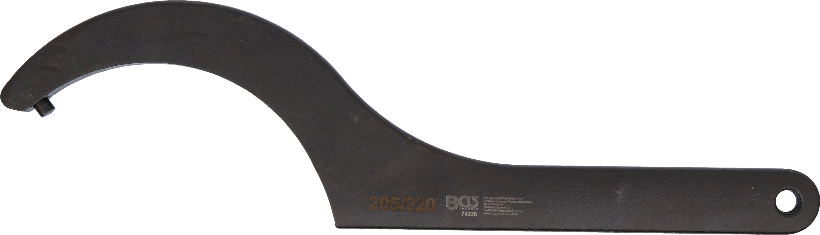 BGS Hakenschlüssel mit Zapfen | 205 - 220 mm
