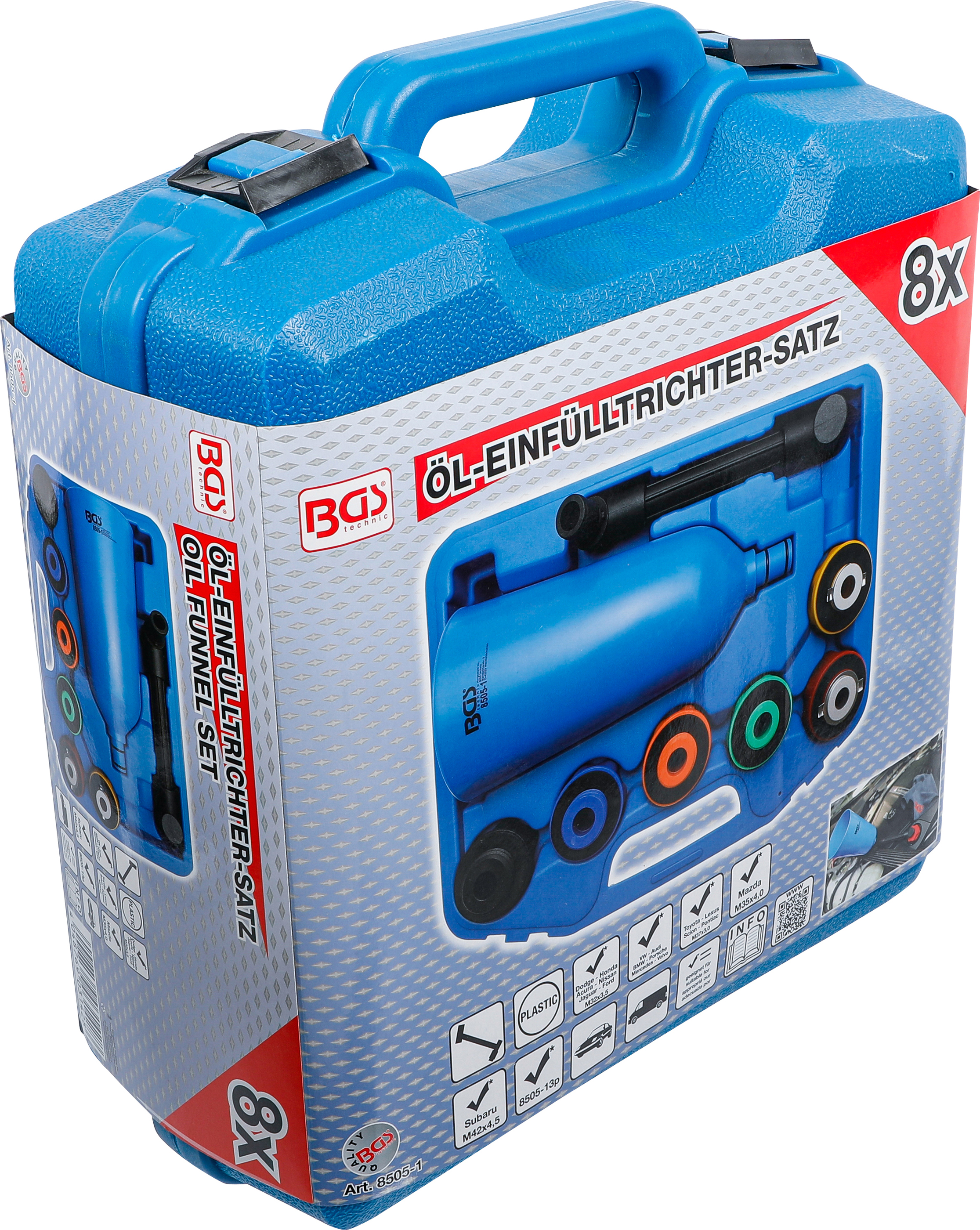 BGS Öl-Einfülltrichter-Satz | Kunststoffausführung