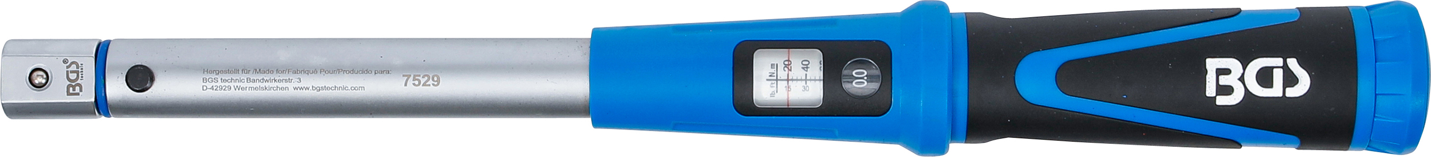 BGS Drehmomentschlüssel | 20 - 120 Nm | für 9 x 12 mm Einsteckwerkzeuge