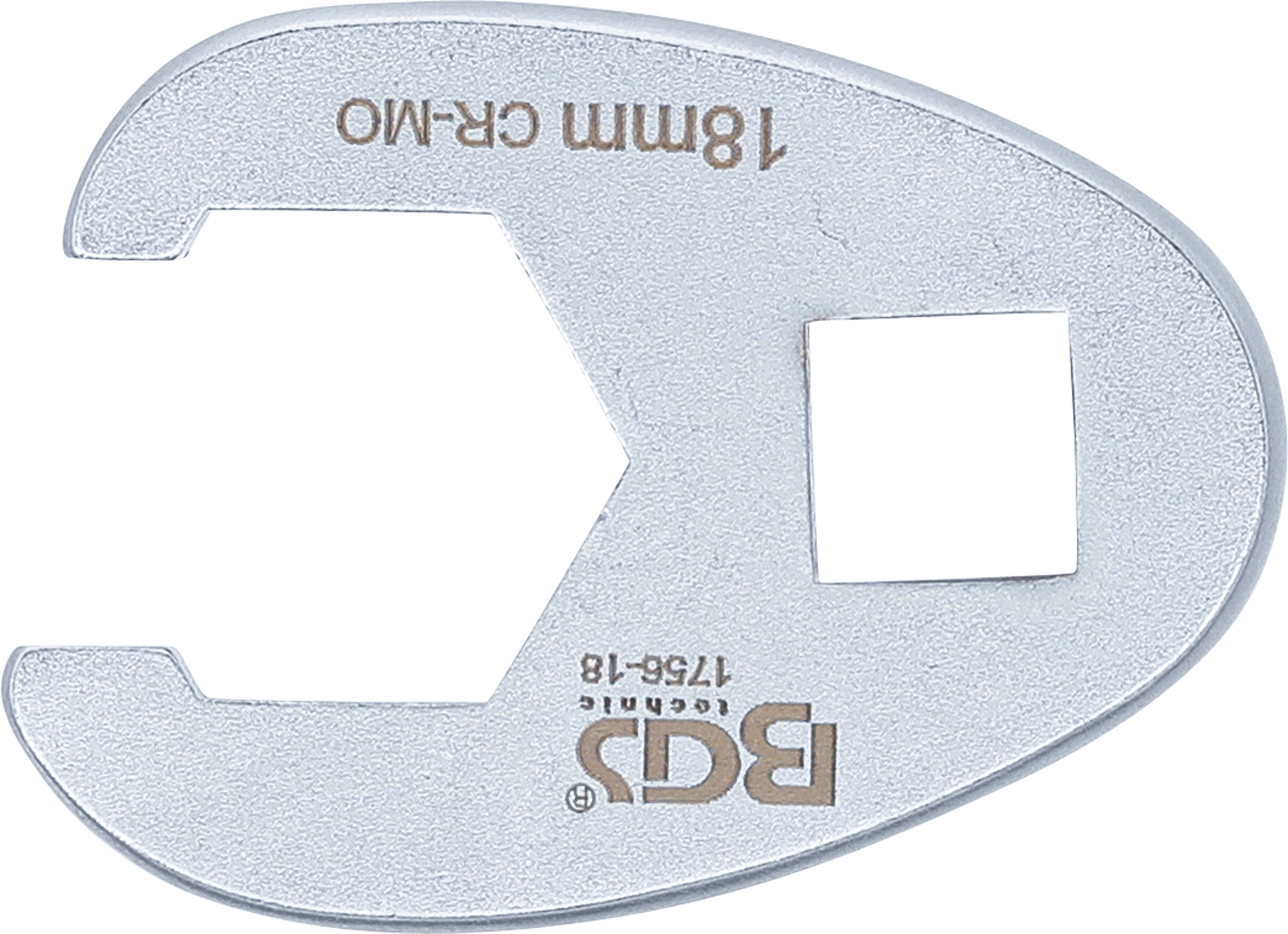 BGS Hahnenfußschlüssel | Antrieb Innenvierkant 10 mm (3/8") | SW 18 mm