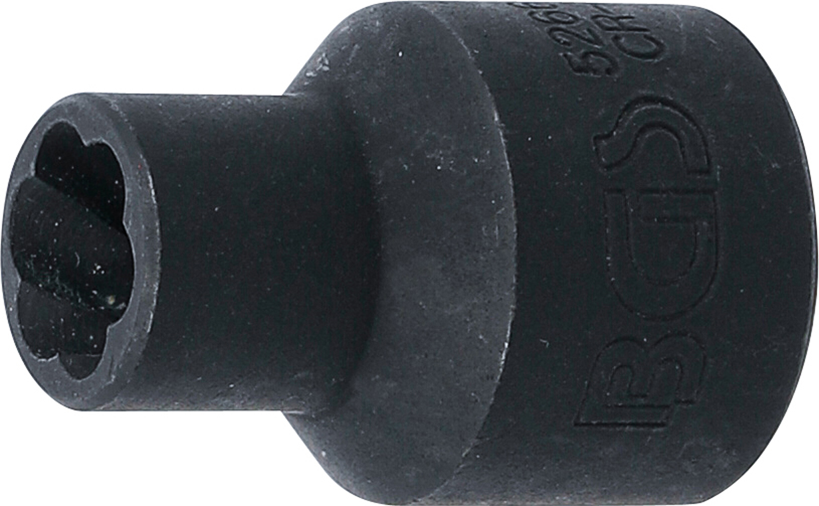 BGS Spiral-Profil-Steckschlüssel-Einsatz / Schraubenausdreher | Antrieb Innenvierkant 12,5 mm (1/2") | SW 10 mm