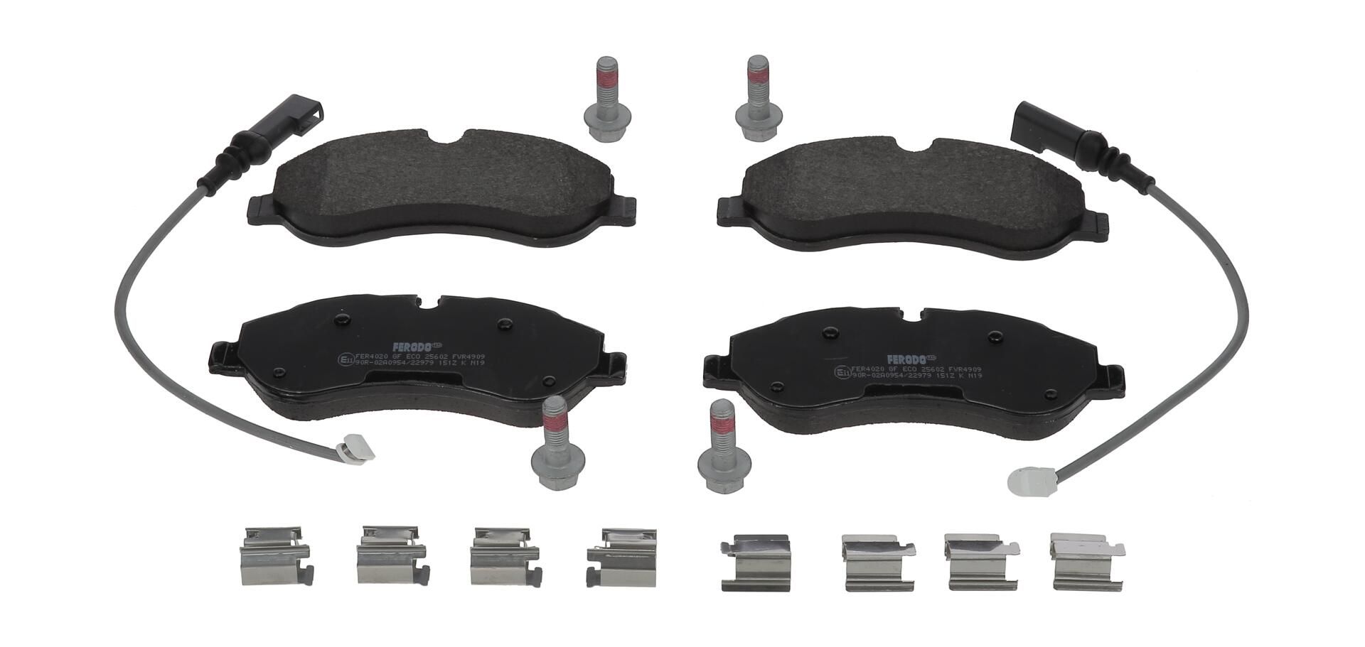 Bremsbelagsatz, Scheibenbremse