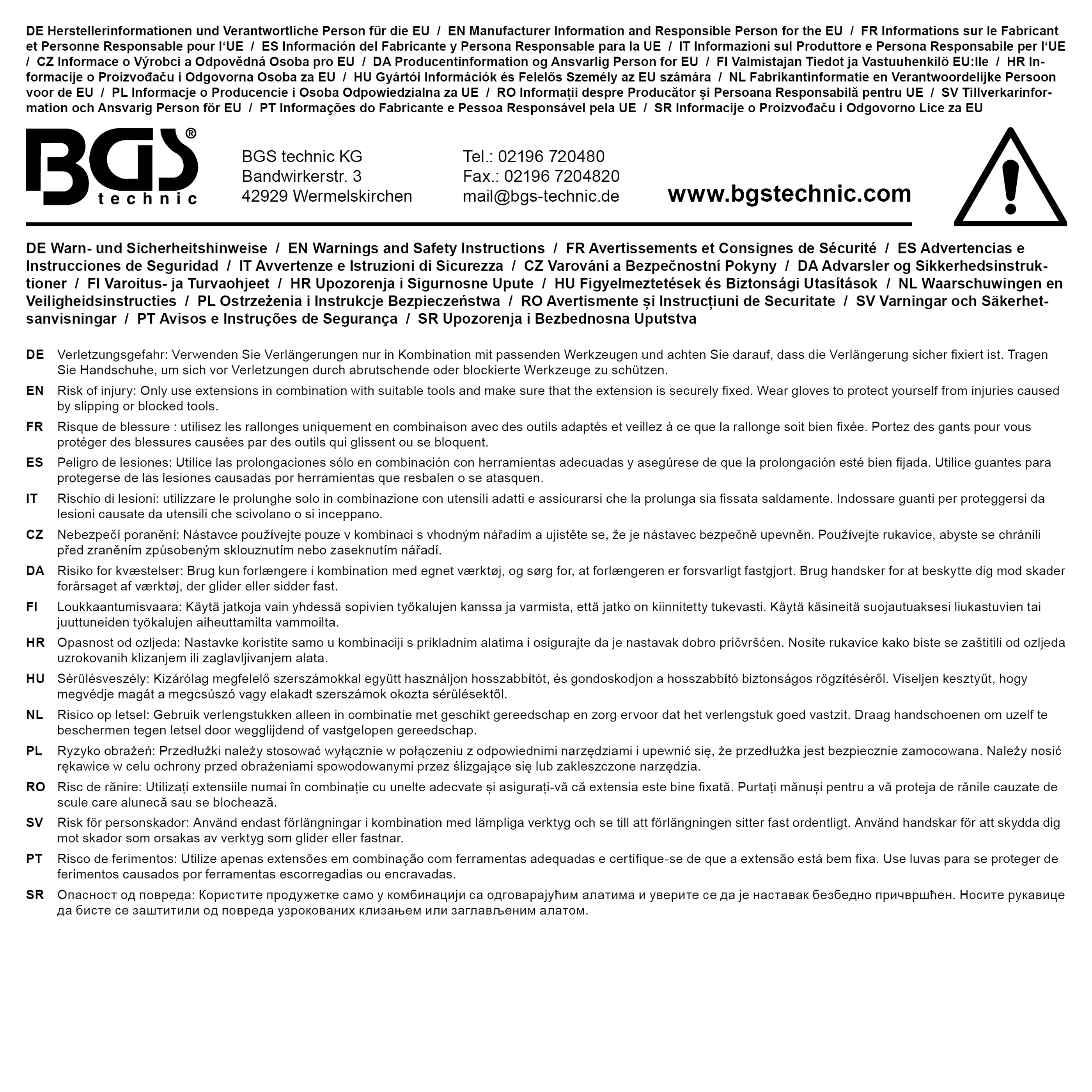 BGS Verlängerung | 10 mm (3/8") | 150 mm