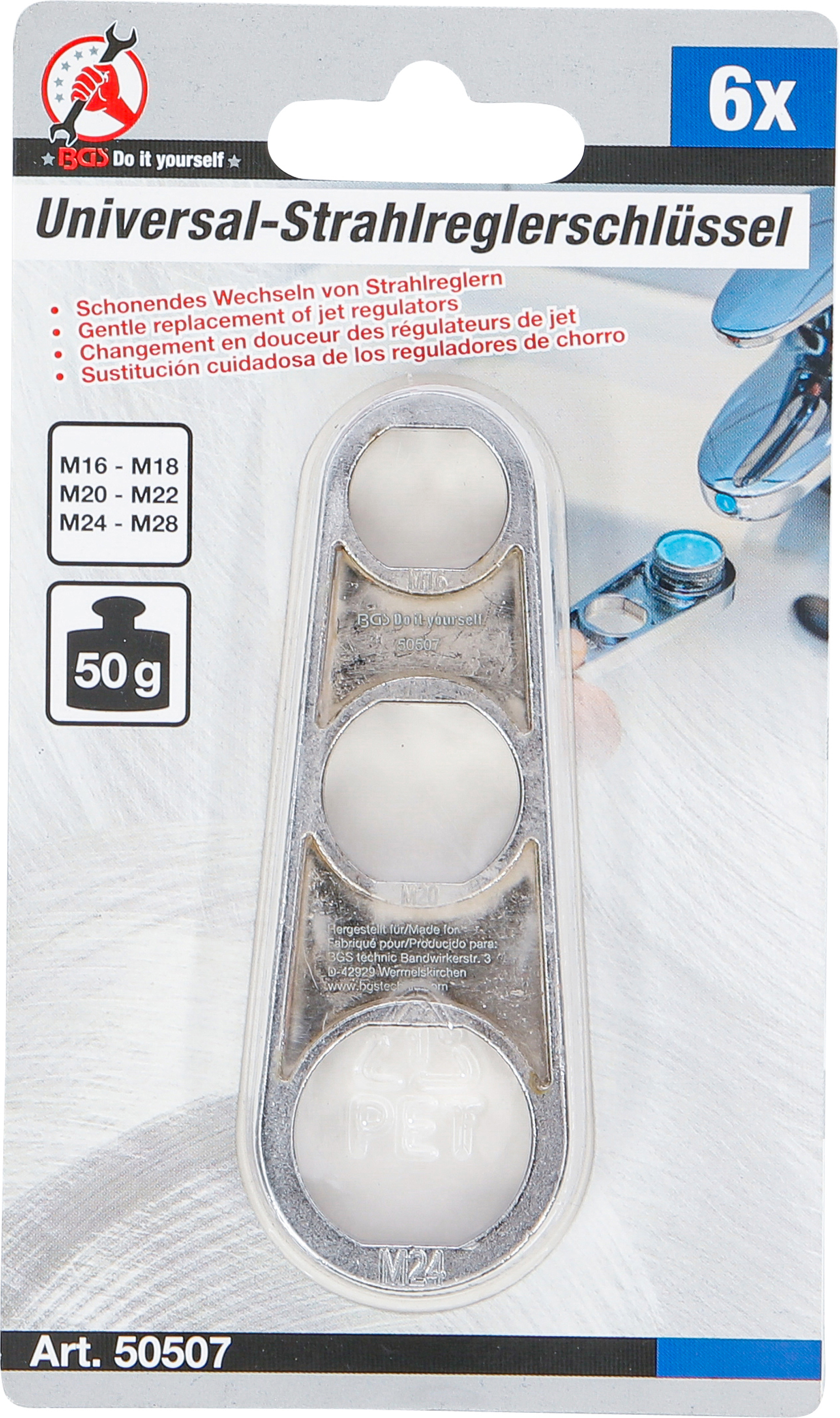 BGS Strahlregler-Schlüssel | universal | M16 - M24