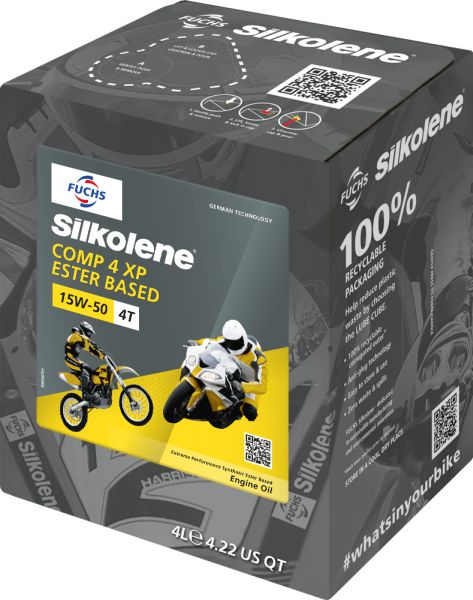 15W-50 Fuchs Silkolene Comp 4 XP Motorrad Motoröl 4 Liter
